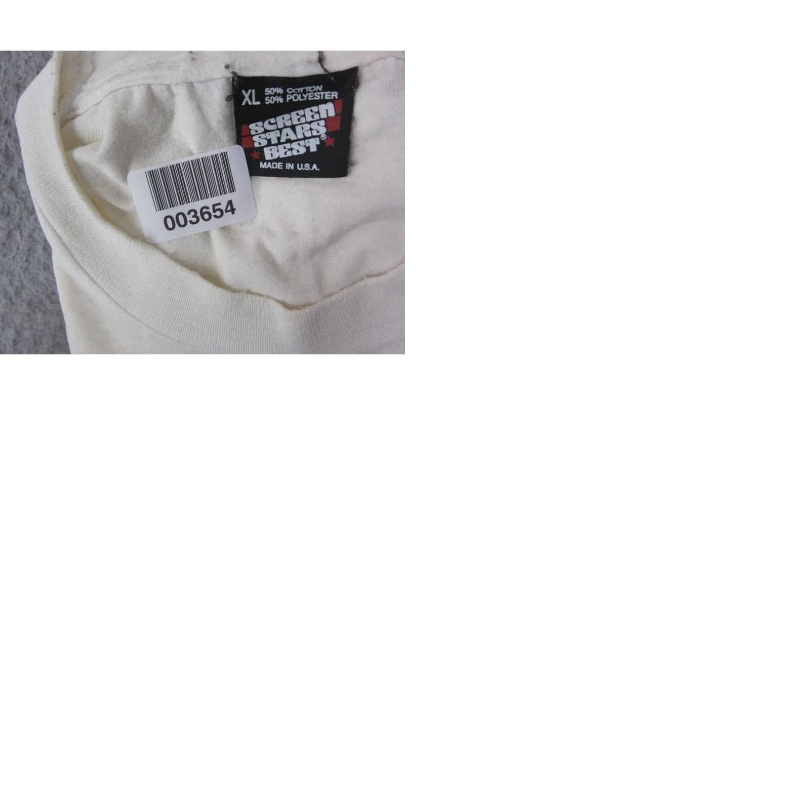 Vintage VINTAGE Shirt XL White Single Stitch USA 90s Mens Size US XL / EU 56 / 4 - 9 Thumbnail