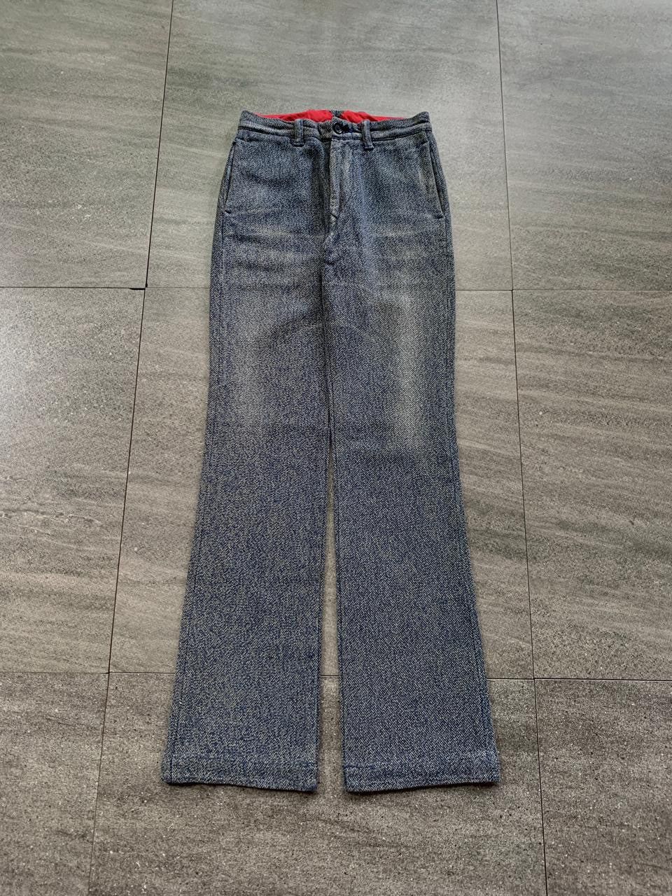 Tweed Textured Flared Pants