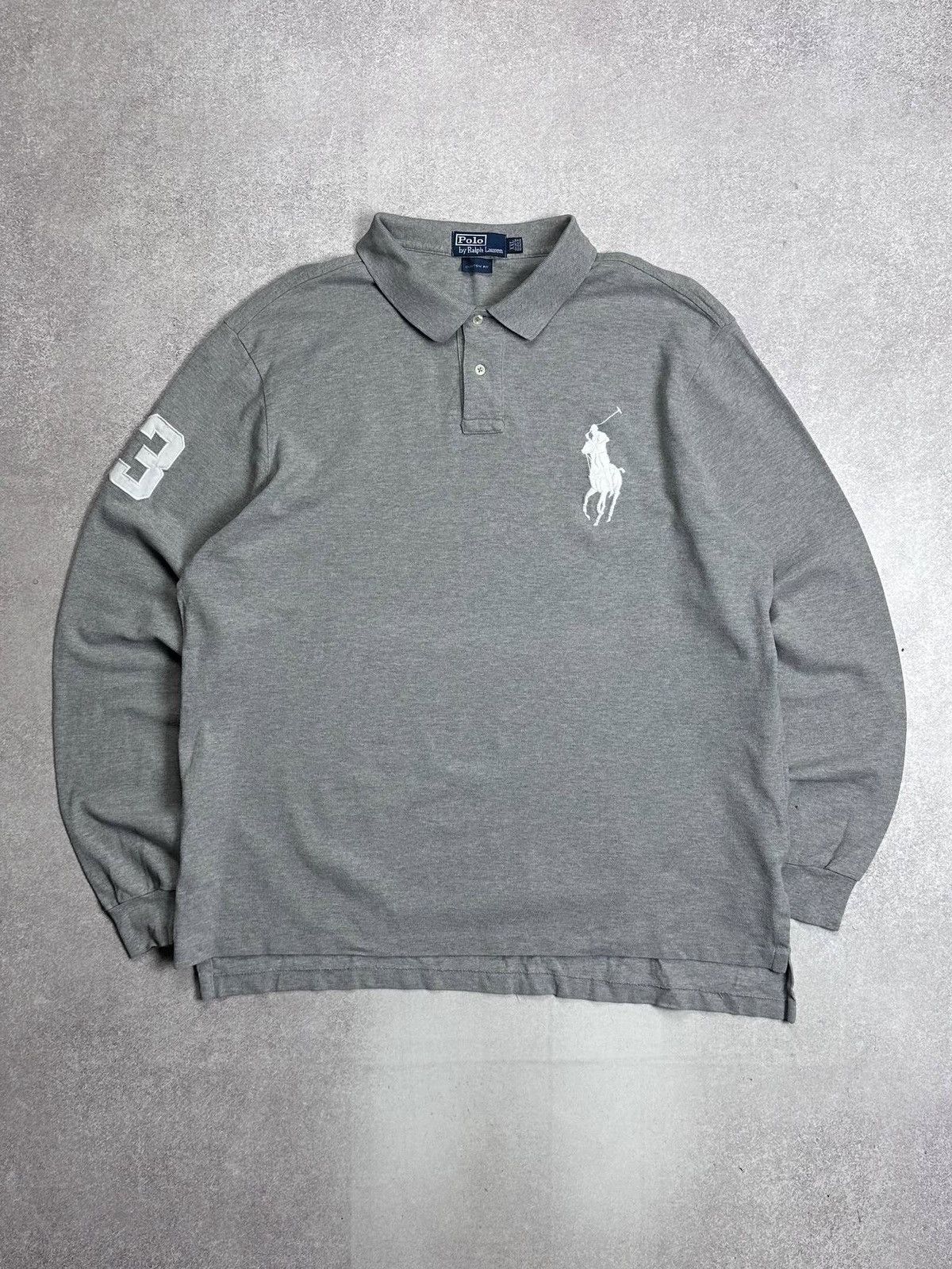 Polo Ralph Lauren Vintage Polo Ralph Lauren Big Pony Rugby Longsleeve Shirt Size US XXL / EU 58 / 5 - 2 Thumbnail