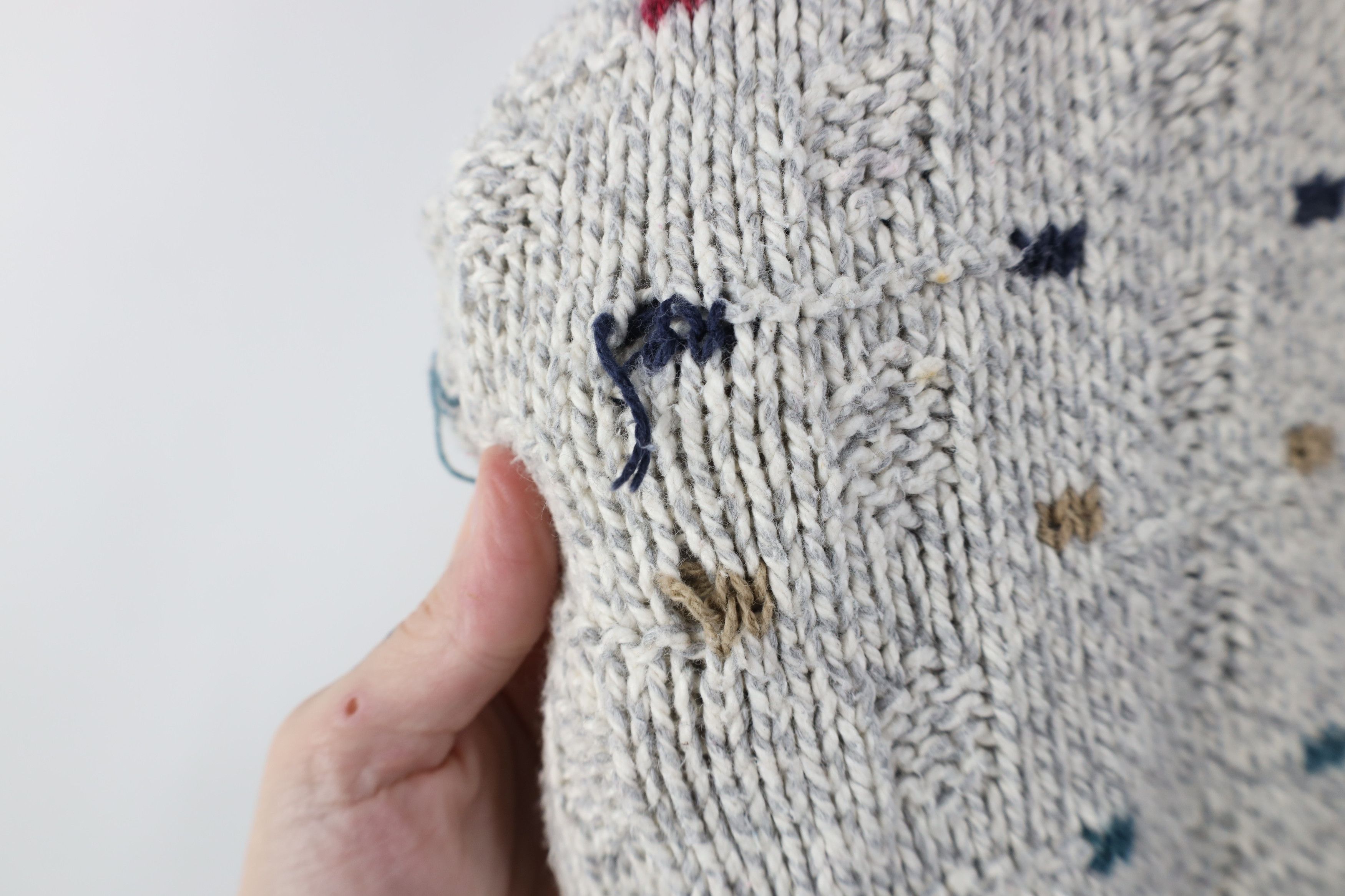 Vintage Vintage 90s Streetwear Chunky Cotton Knit Sweater USA Size US M / EU 48-50 / 2 - 8 Thumbnail