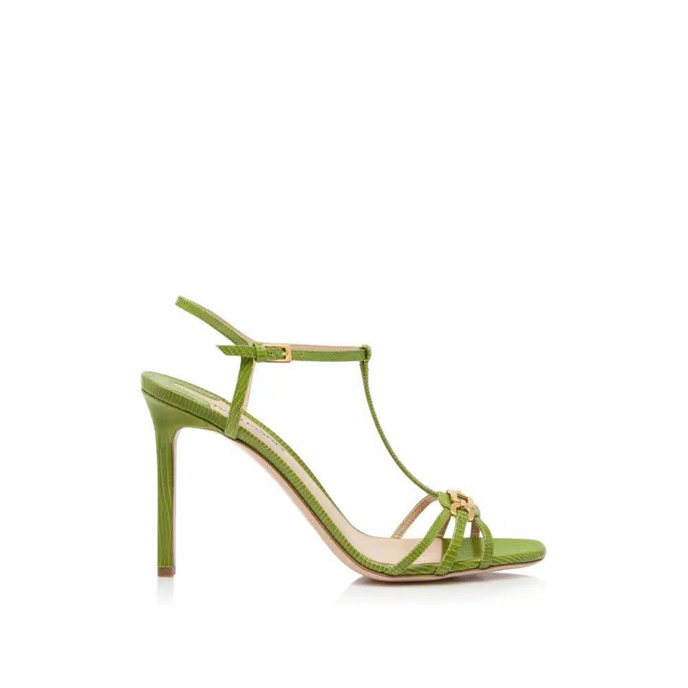 Tom Ford o1loc1c1124 W3386 Hi Heel Sandals in Green Size US 8 / IT 38 - 1 Thumbnail