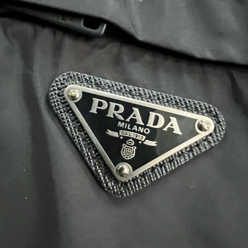 Prada Prada Black triangle logo lapel jacket 2501-Nextarrow Size US S / EU 44-46 / 1 - 5 Thumbnail