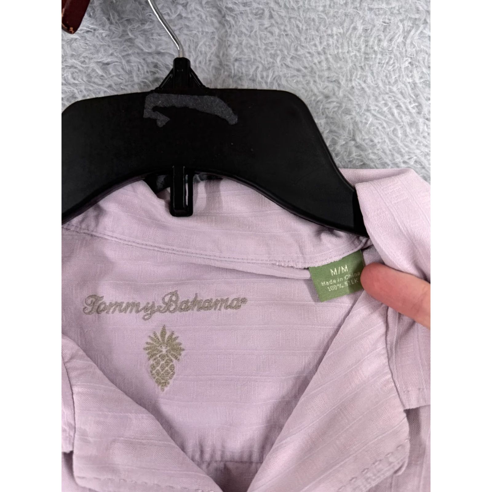 Tommy Bahama VINTAGE Tommy Bahama Shirt Men Medium Pink Stripe Pocket Button Up 100% Silk Hawaiian Size US M / EU 48-50 / 2 - 7 Thumbnail