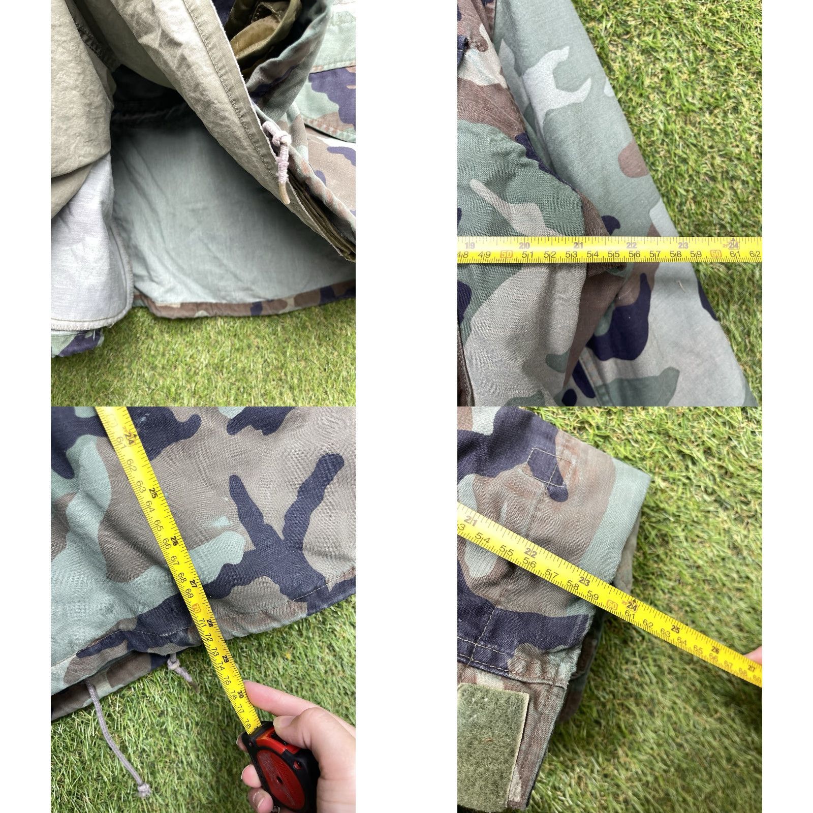 Vintage Vintage US Army Camouflage Field Jacket Mens Large Windbreaker Coat Winter Fall Spring Summer Military Outerwear Size US L / EU 52-54 / 3 - 8 Thumbnail