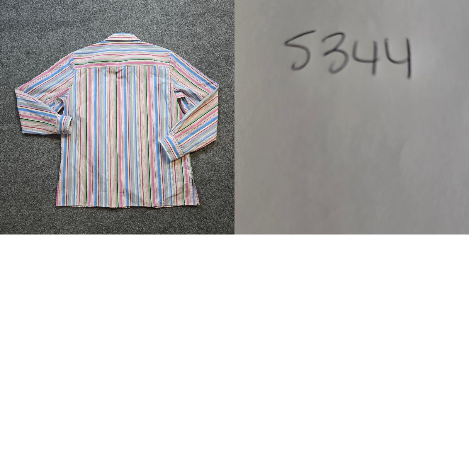 Vintage Foxcroft Womens Blouse Shirt 12 Pink Blue Striped No Iron Button Long Sleeve Casual Career Size XL / US 12-14 / IT 48-50 - 8 Thumbnail