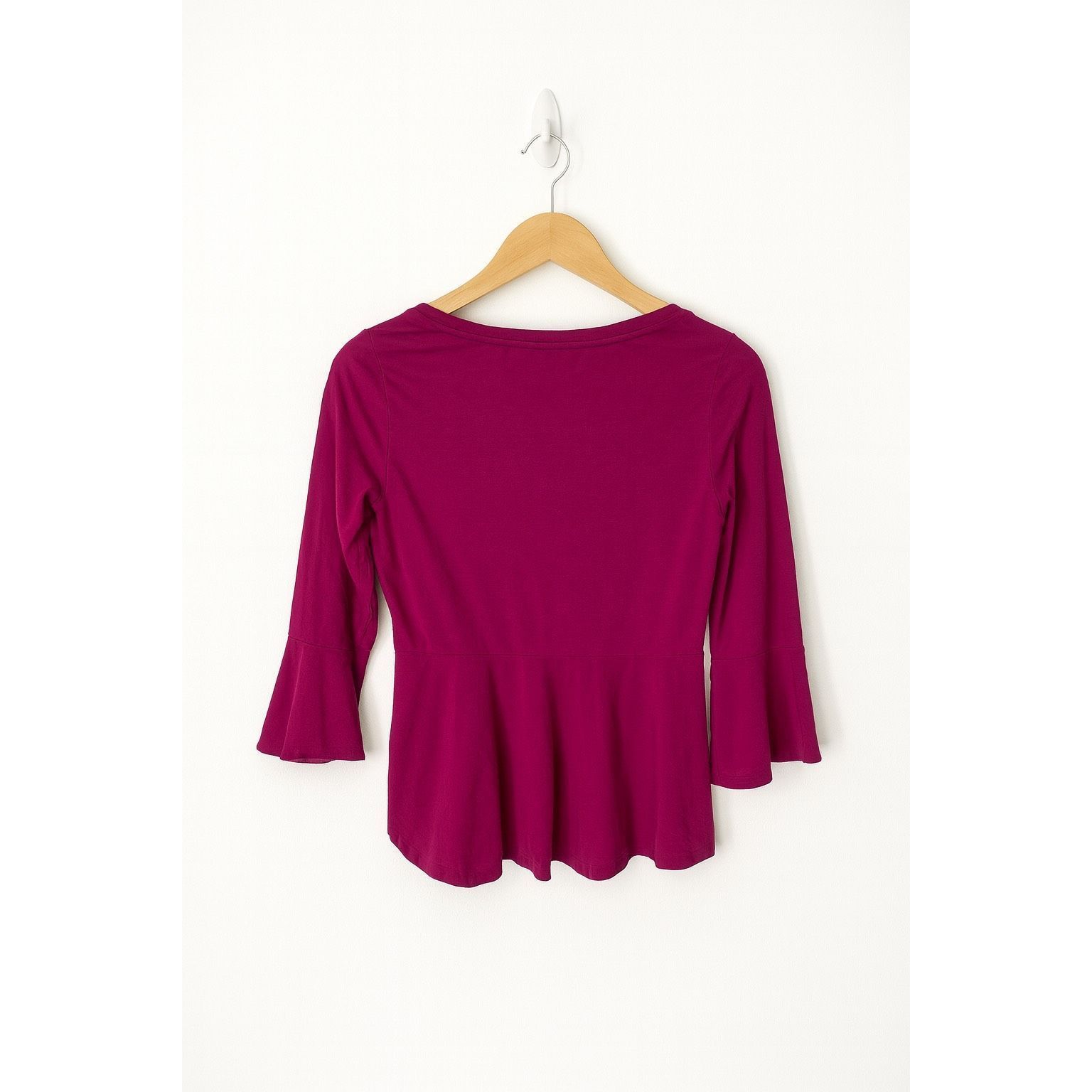 Isaac Mizrahi Isaac Mizrahi Live XS Pink Long Sleeve Shirt Bell Sleeves Fl Size XS / US 0-2 / IT 36-38 - 3 Thumbnail