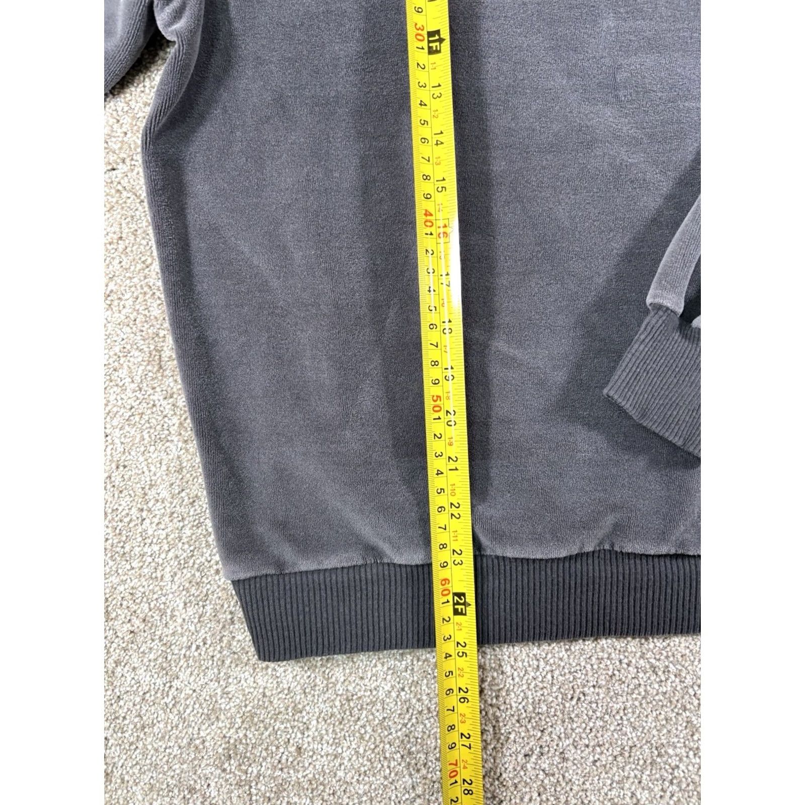 Van Heusen VINTAGE 90s Van Heusen Terry Cloth Collared Long Sleeve Size Medium Sweater Pullover Men Gray Pockets Knit Cotton Polyester Knit Size US M / EU 48-50 / 2 - 6 Thumbnail