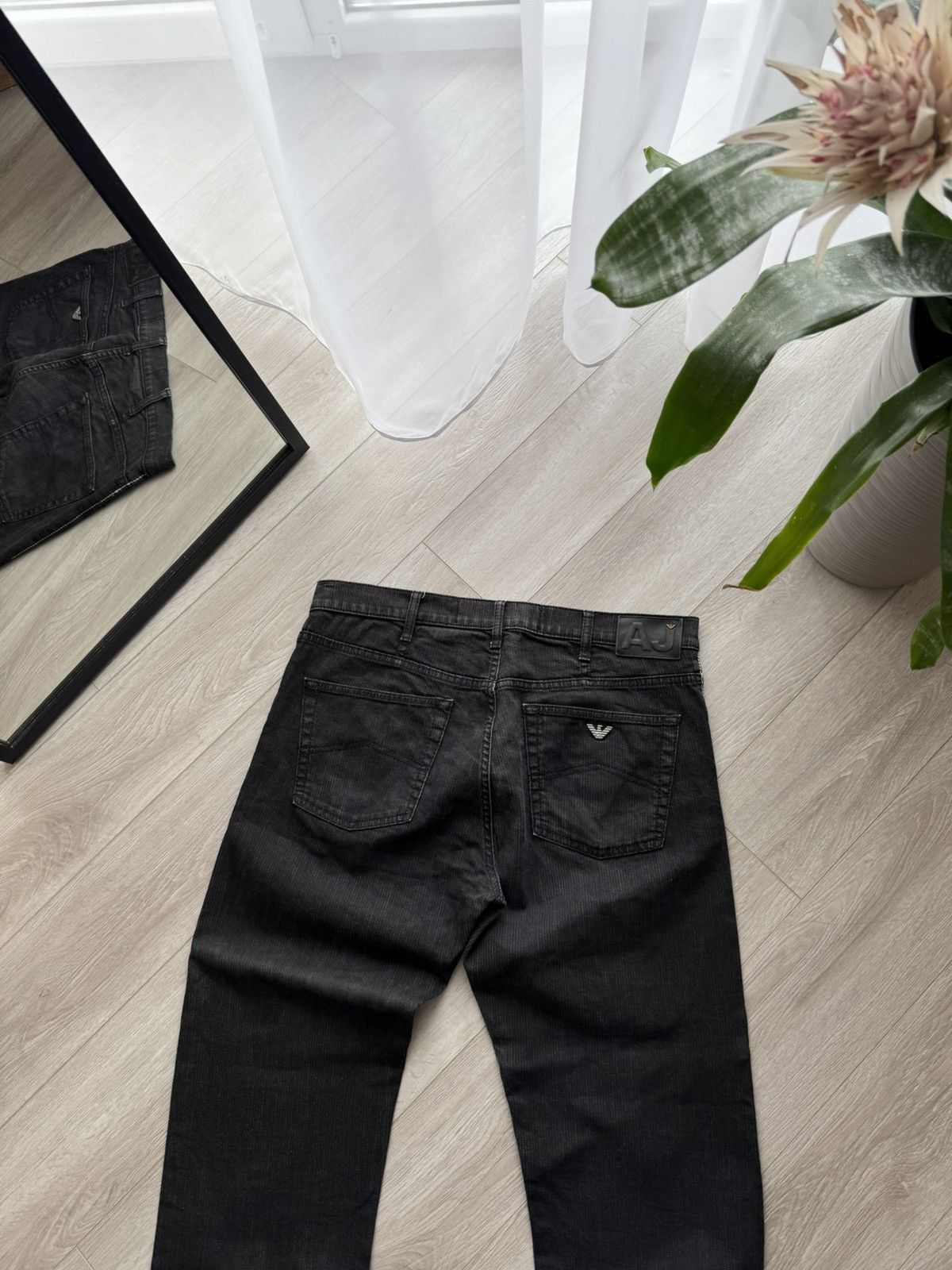 Armani × Giorgio Armani × Vintage Vintage Armani Jeans Comfort fit Grey Jeans Size US 38 / EU 54 - 2 Thumbnail
