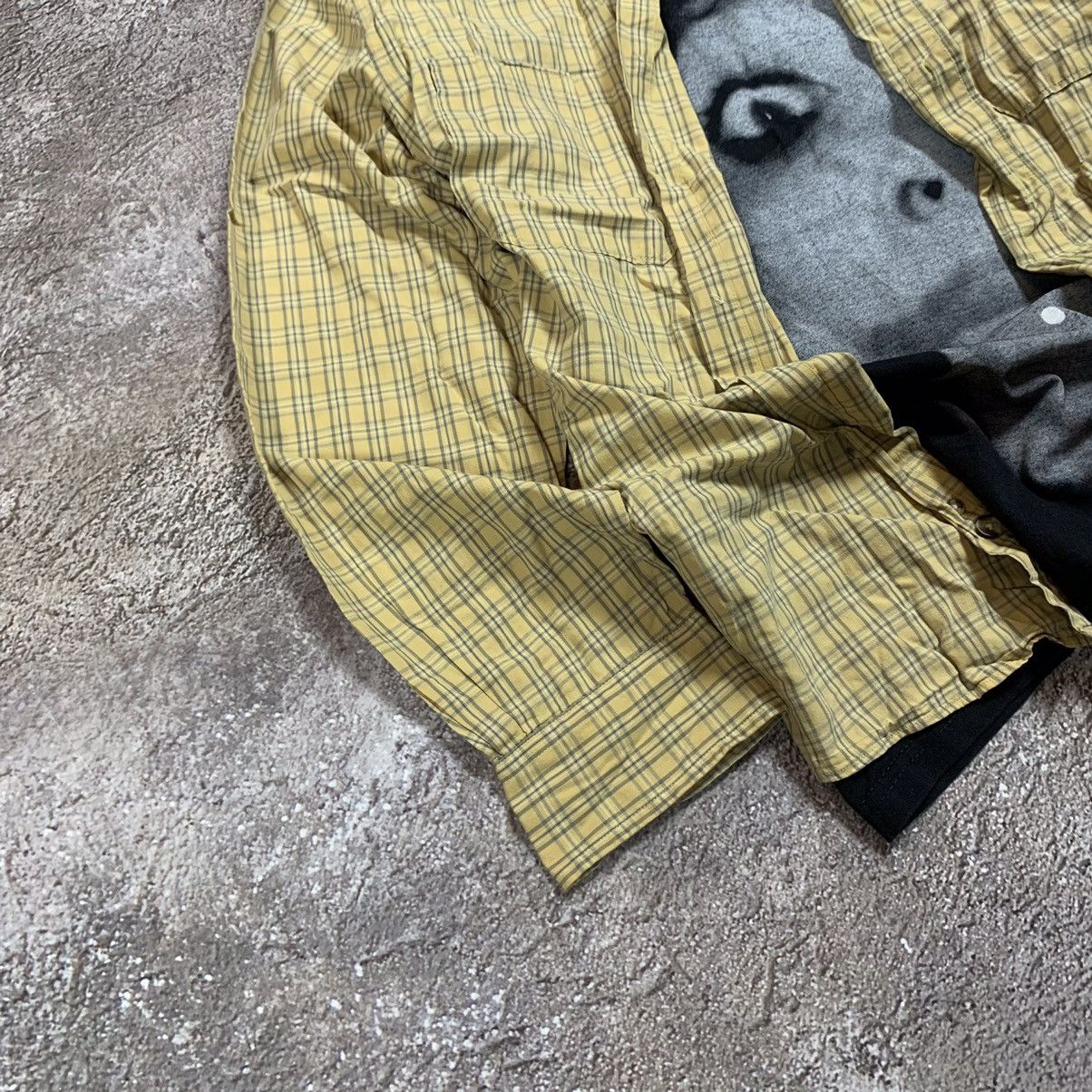 Vintage Vintage 90s Yellow Plaid Shirt Graphic Streetwear Grunge M Size US M / EU 48-50 / 2 - 2 Thumbnail