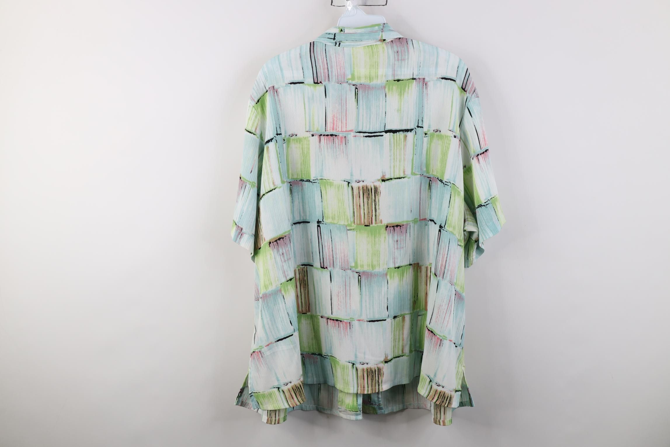 Vintage Vintage 90s Streetwear Knit Camp Collar Button Shirt Size XXL / US 16-18 / IT 52-54 - 10 Thumbnail