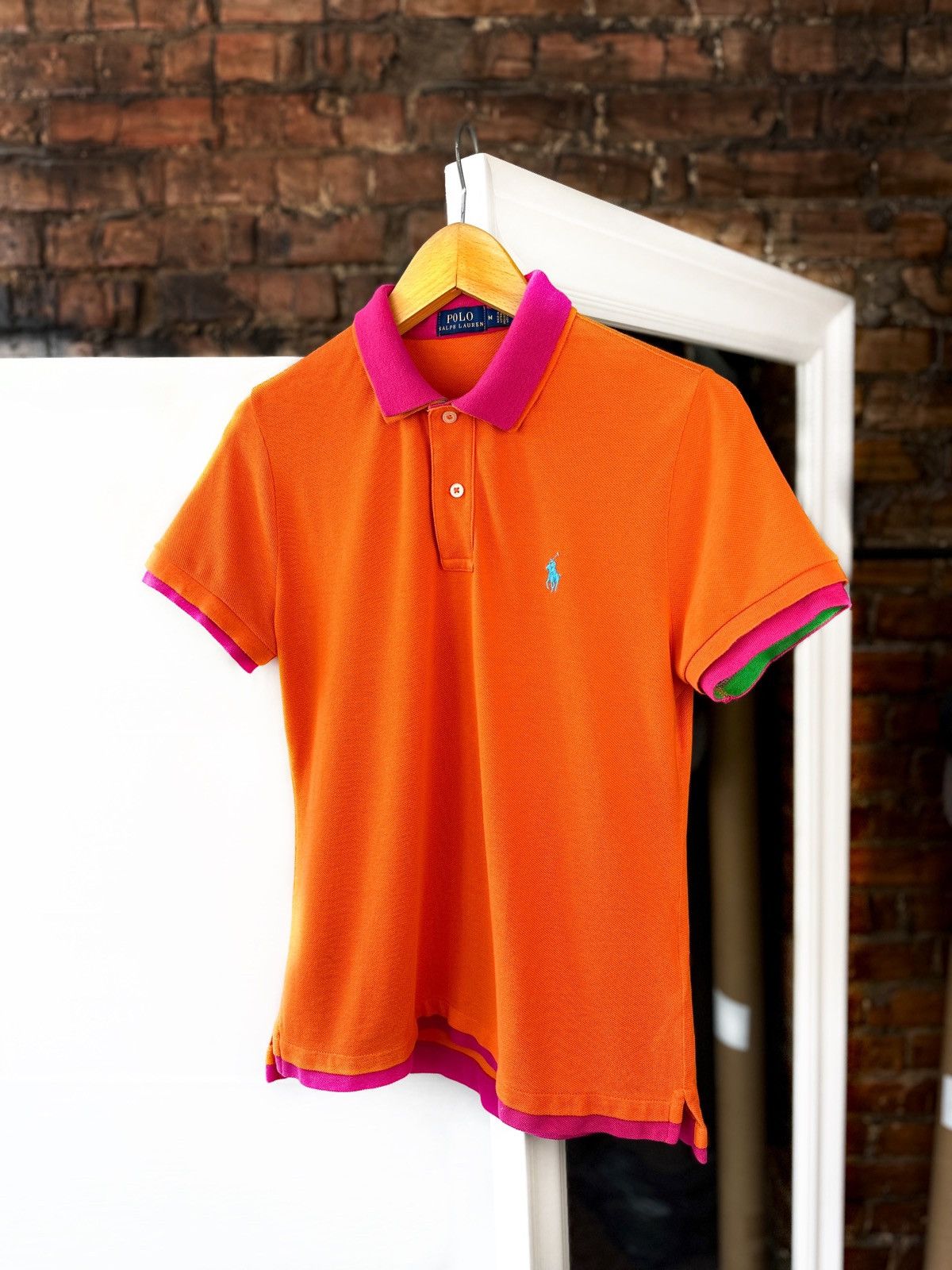 Polo Ralph Lauren Women’s Polo Ralph Lauren Double-collar polo shirt orange Size M / US 6-8 / IT 42-44 - 1 Thumbnail
