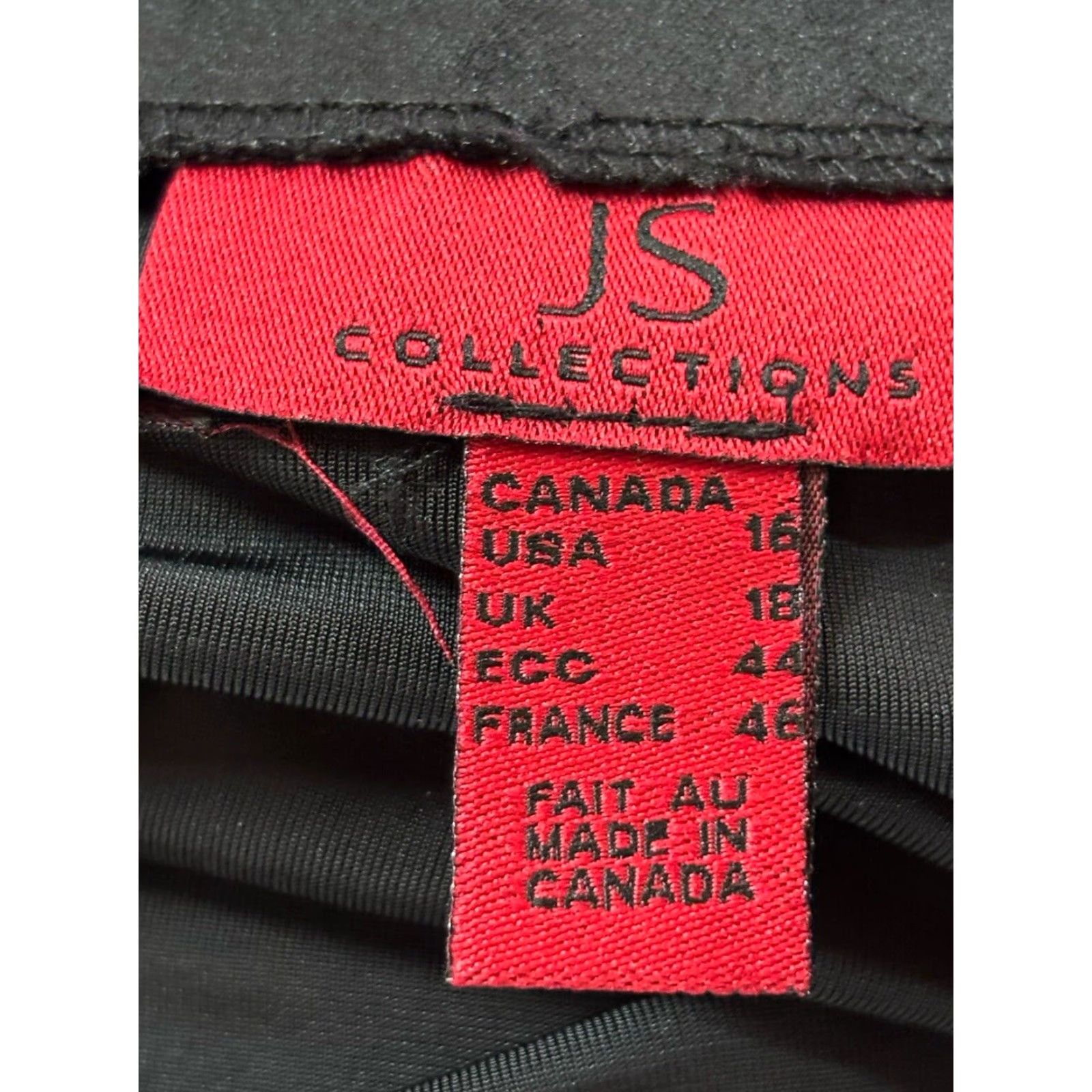 Vintage VINTAGE JS Collection Velvet Skirt Sz 16 Women’s Black Ruffle Trim Goth 90s Whimsigoth Asymmetric Long Long Skirt Womens Size 38" / US 16 / IT 52 - 5 Thumbnail