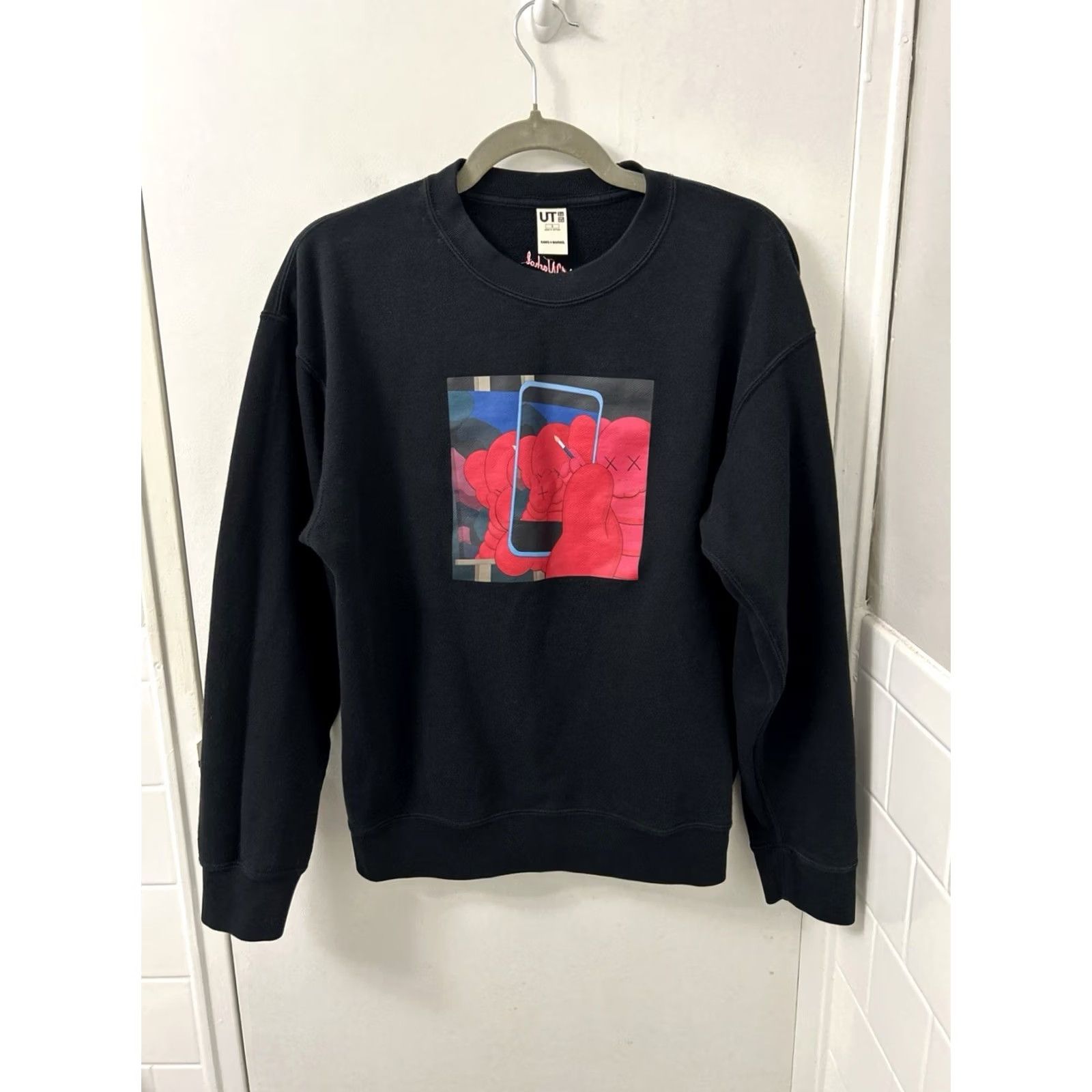 Uniqlo Uniqlo Sweatshirt KAWS x Andy Warhol Crewneck Mens Small Black Pullover Long Sleeve Graphic Print Size US S / EU 44-46 / 1 - 2 Thumbnail