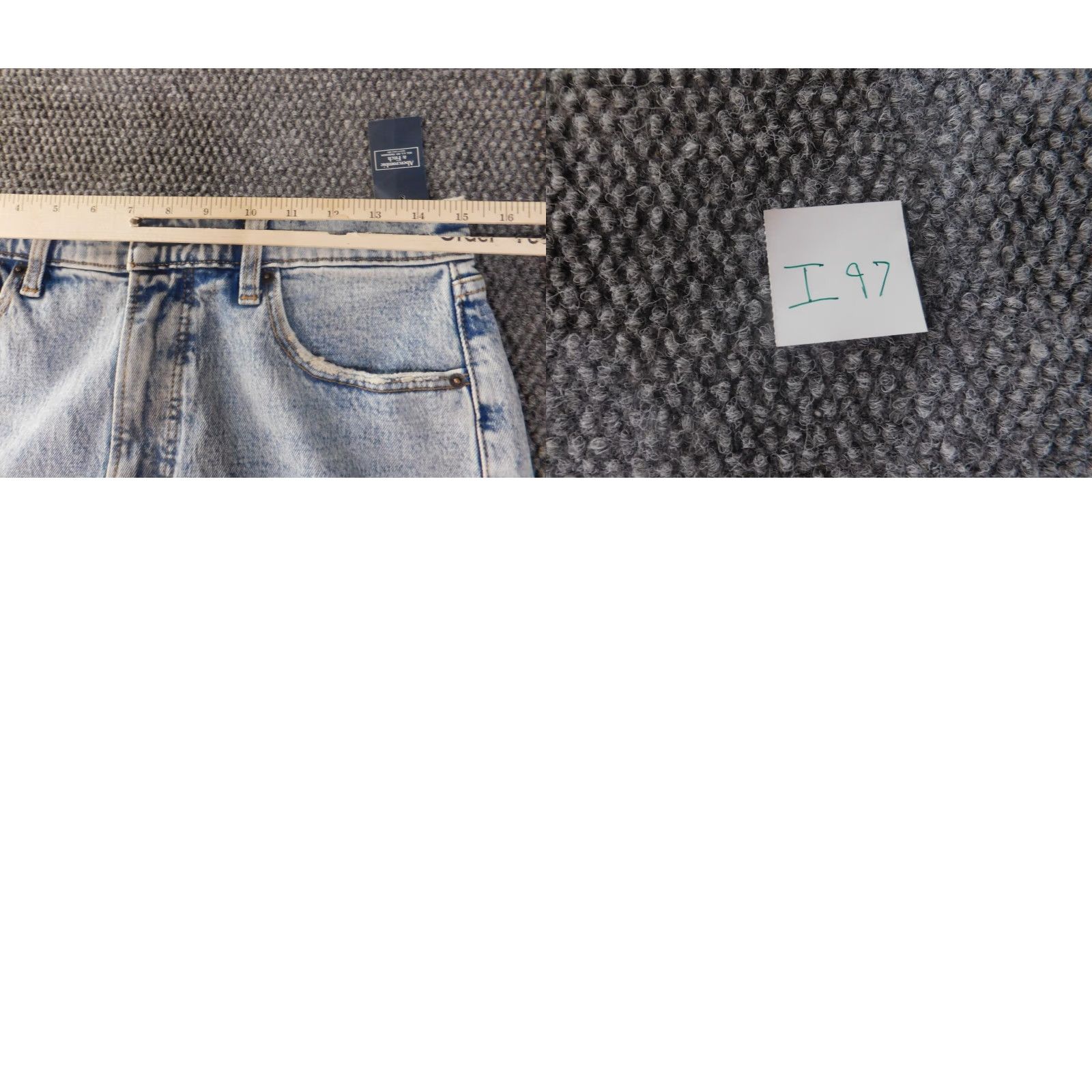 Abercrombie & Fitch Abercrombie & Fitch Womens Jeans 10 Blue High Rise Skinny 90s Distressed, Light Wash, Zipper, Denim, 30 Inseam, Regular Women Shoes? Size 32" / US 10 / IT 46 - 8 Thumbnail