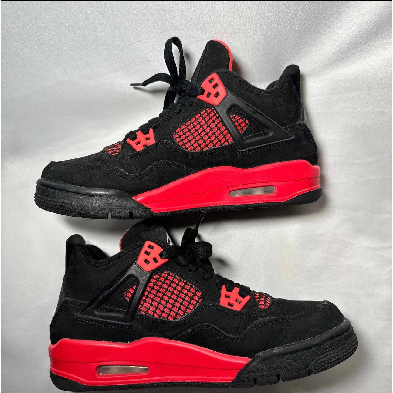 Jordan Brand × Nike Size 6.5 Nike Air Jordan 4 Retro GS Red Thunder Men's Shoes Size US 6.5 / EU 39-40 - 3 Thumbnail