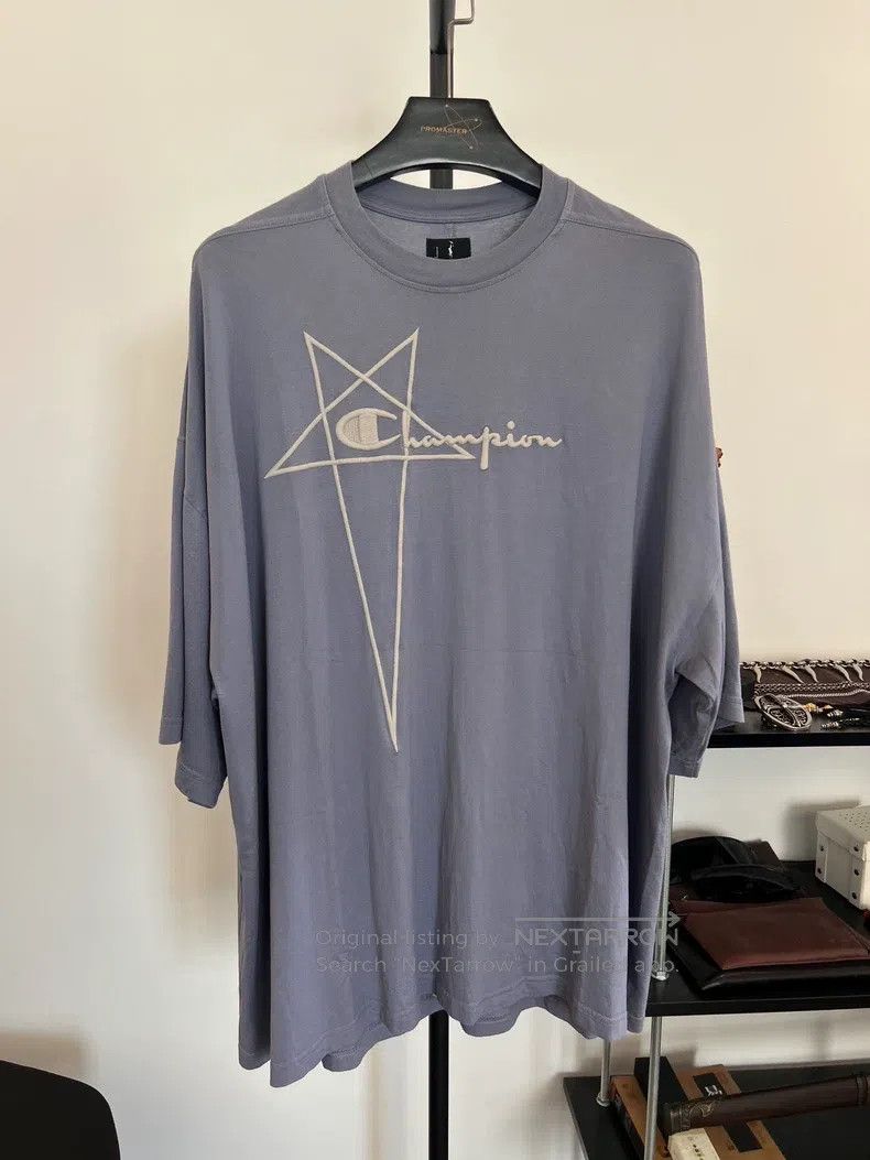 Rick Owens RICK OWENS Champion embroidered short-sleeve T-shirt, size Size US L / EU 52-54 / 3 - 1 Thumbnail