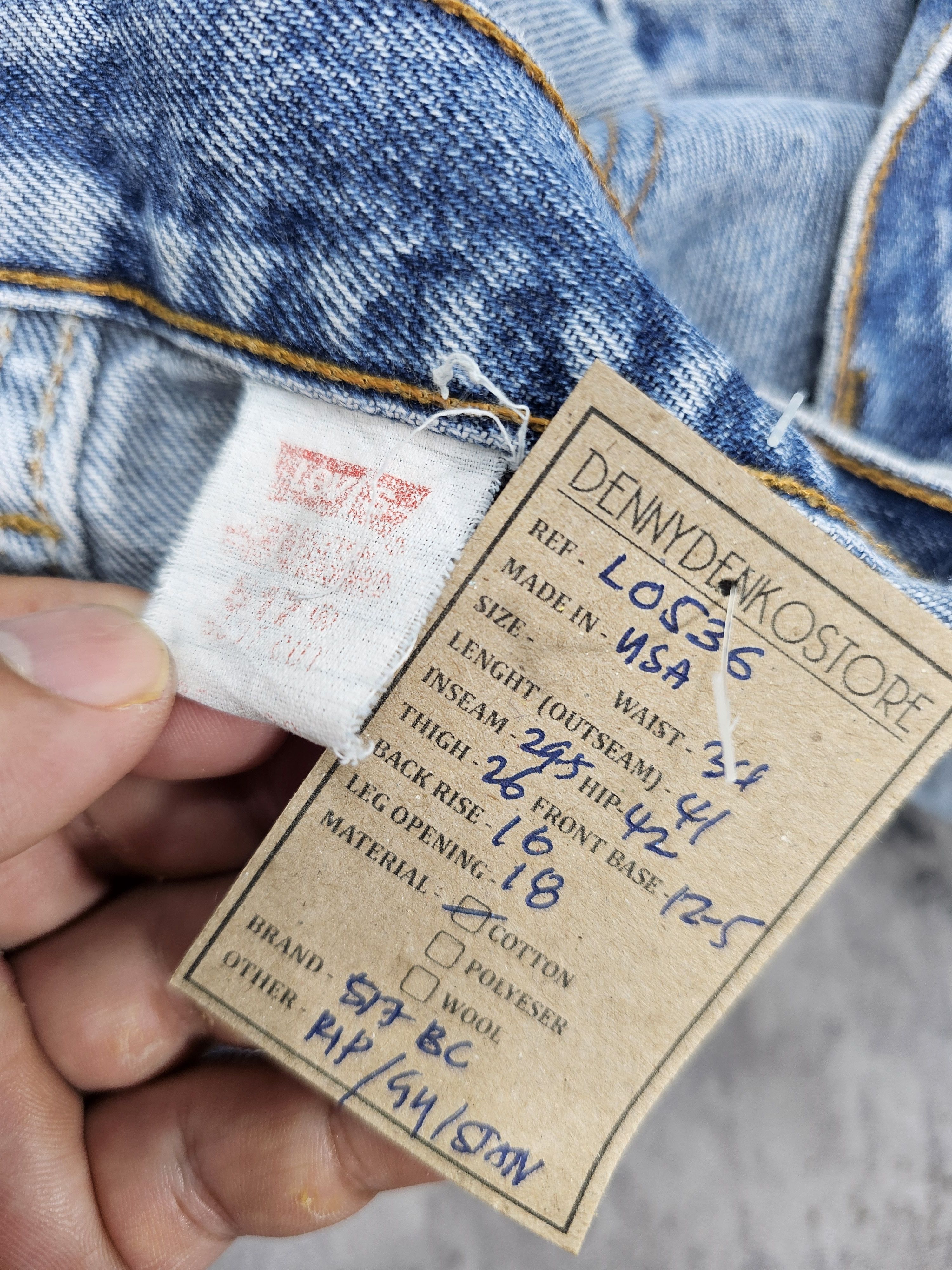 Levi's Vintage Clothing Vtg 90's LEVIS 517 Boot Cut Flare Made In USA Ripped L0534 Size US 34 / EU 50 - 18 Thumbnail