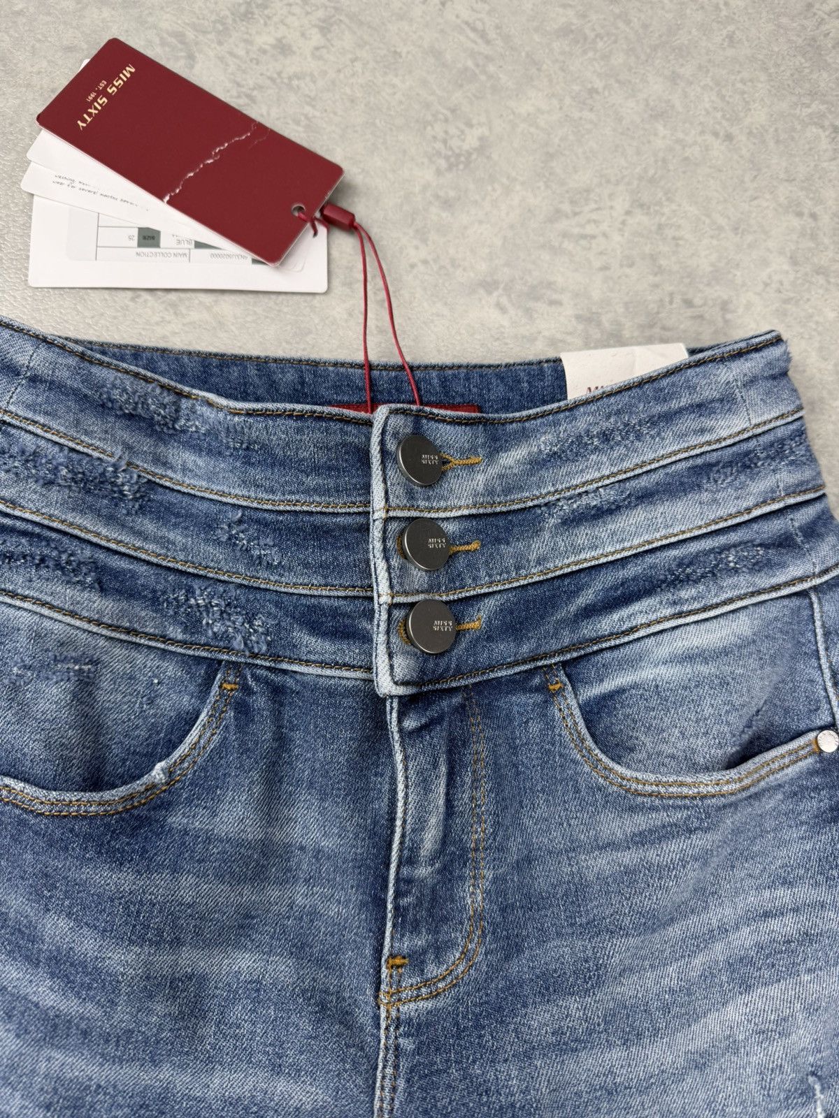 Miss Sixty Miss Sixty Women’s Blue Attack Cropped Denim Jeans Size 25 Size 25" / US 0 / IT 36 - 5 Thumbnail