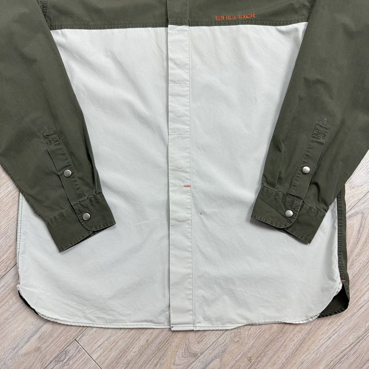 Polo Ralph Lauren Vintage Tommy Hilfiger Y2K Military Tactical Olive Shirt Size US M / EU 48-50 / 2 - 7 Thumbnail