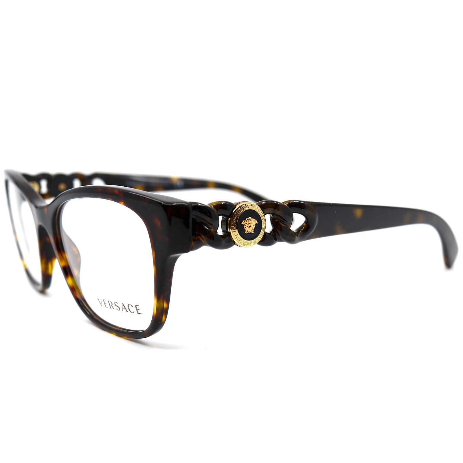 Versace NEW VERSACE VE3306 108 HAVANA AUTHENTIC EYEGLASSES FRAME Size ONE SIZE - 13 Thumbnail