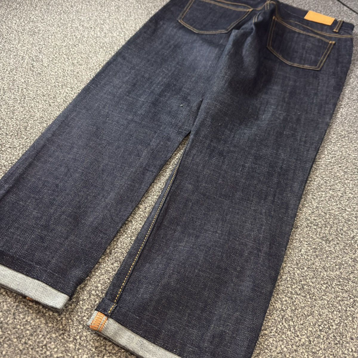 14th Addiction 🔥🇯🇵 Japanese Raw Denim Plac Relaxed Slim Crop Archive Y2K Size US 34 / EU 50 - 11 Thumbnail