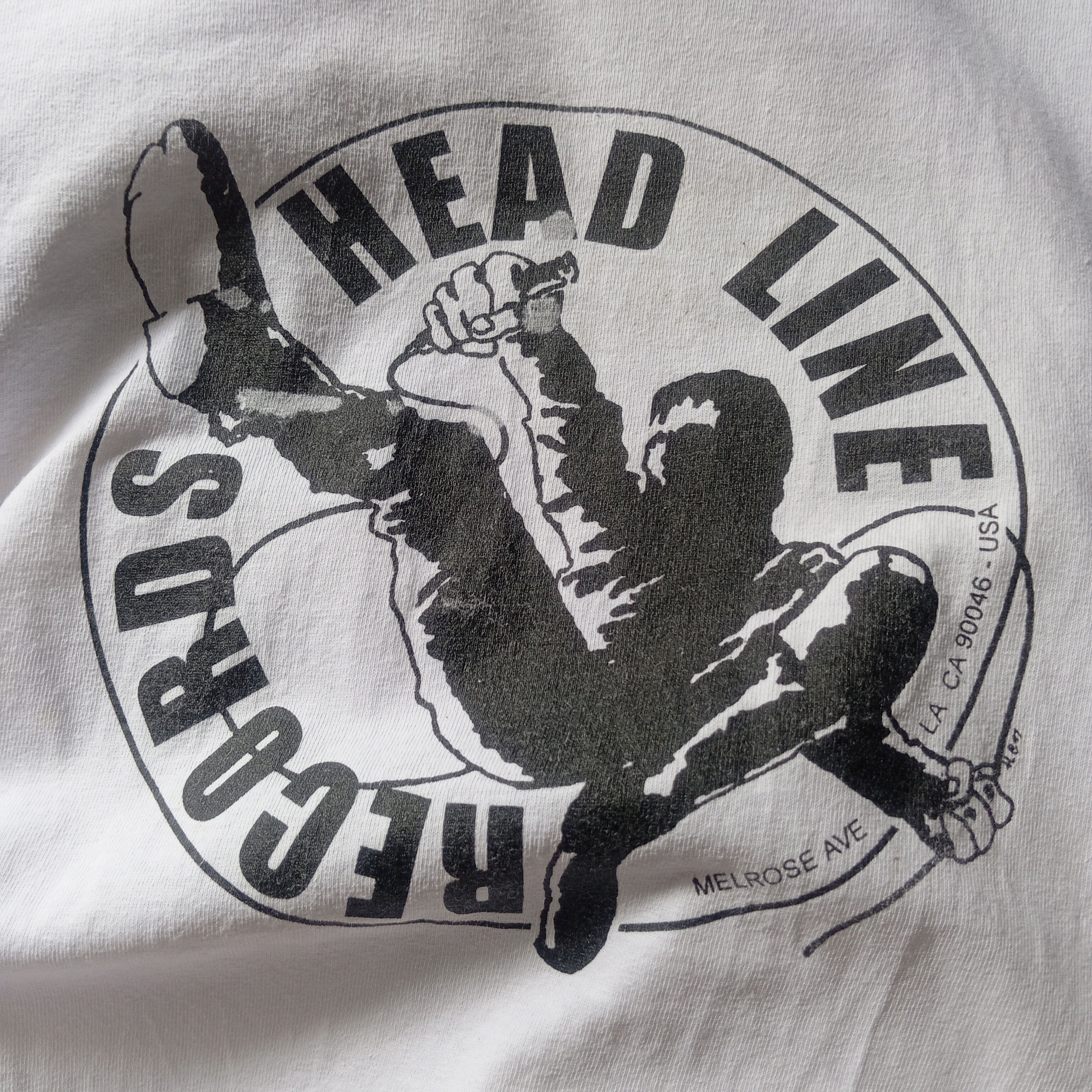 Band Tees vintage head line records t shirt Size US M / EU 48-50 / 2 - 5 Thumbnail