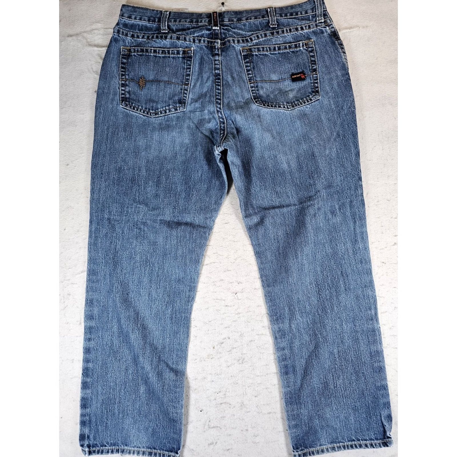 Ariat Ariat FR Fire Resistant M3 Loose Straight Blue Jeans Mens CAT2 Workwear Size US 44 / EU 60 - 4 Thumbnail