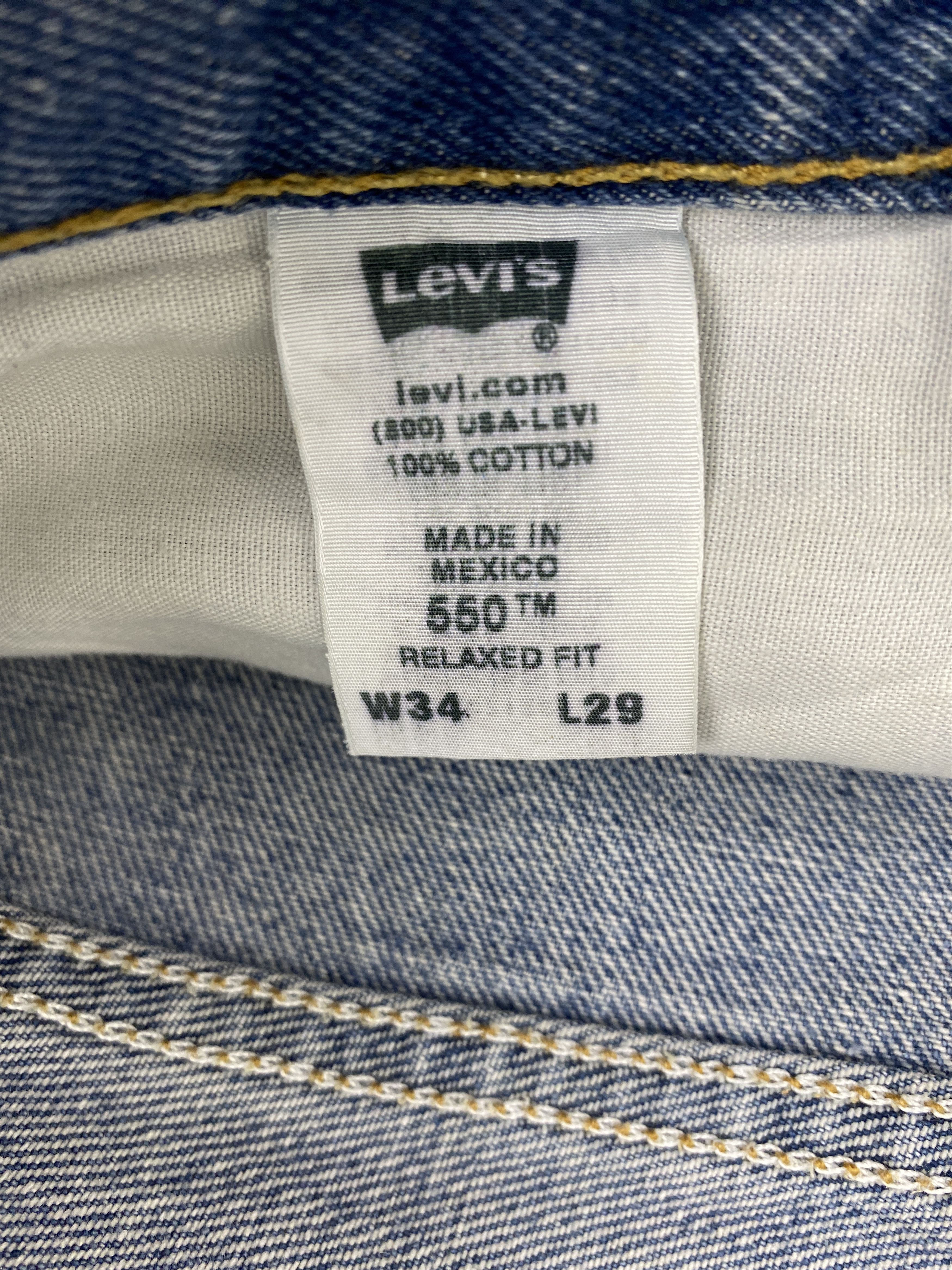 Levi's × Vintage Faded Blue Vintage Levis 550 Jeans Size US 33 - 7 Thumbnail