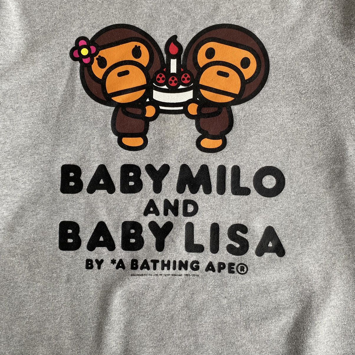 Bape Baby Lisa & Baby Milo Crewneck Size US XL / EU 56 / 4 - 2 Thumbnail
