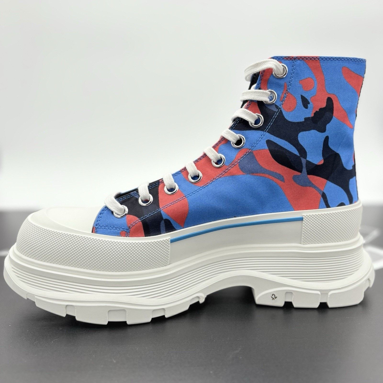 Alexander McQueen Alexander McQueen Tread Slick Boot ' Blue Red Camo ' | NEW! Size US 9 / EU 42 - 4 Thumbnail