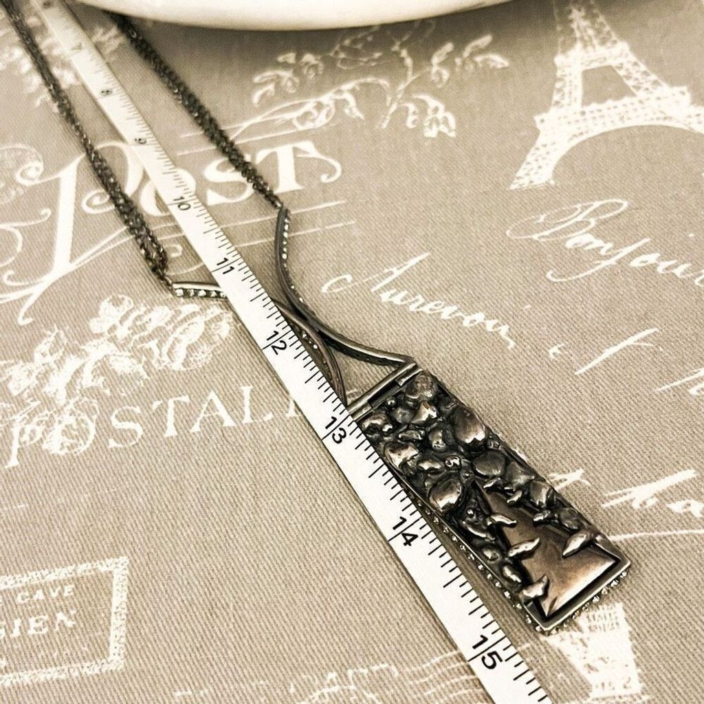 Other Cris Barros Abstract Necklace Brazil Black Gunmetal Pendant Size ONE SIZE - 8 Thumbnail