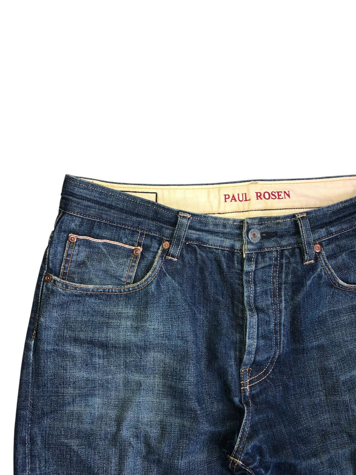 Japanese Brand × Vintage Paul Rosen selvedge dirt wash jeans Size US 34 / EU 50 - 3 Thumbnail