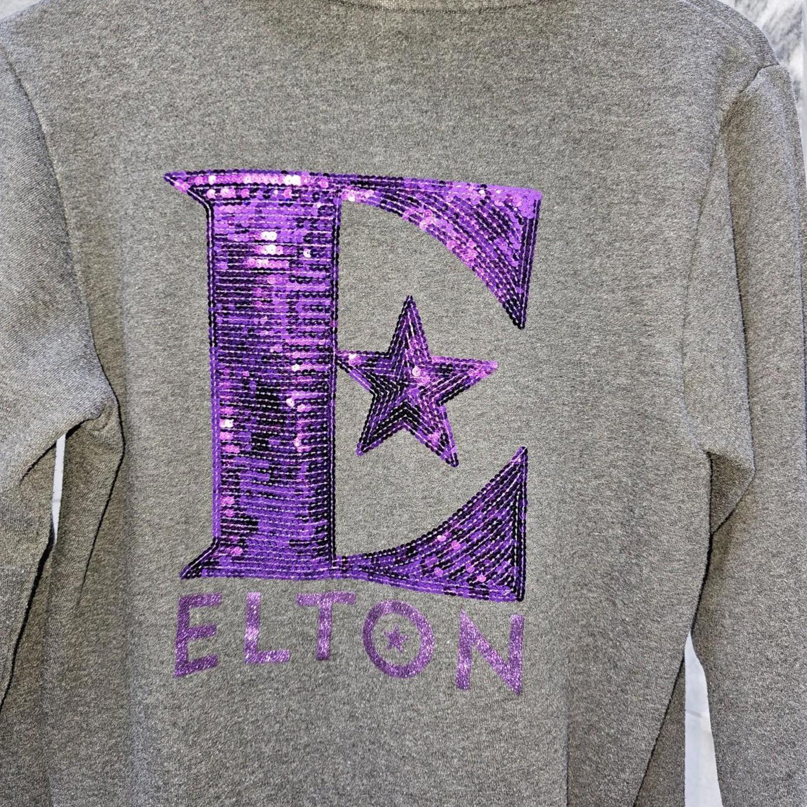 Other Elton John Grey and Purple Hoodie Zip Up Jacket Size S / US 4 / IT 40 - 8 Thumbnail