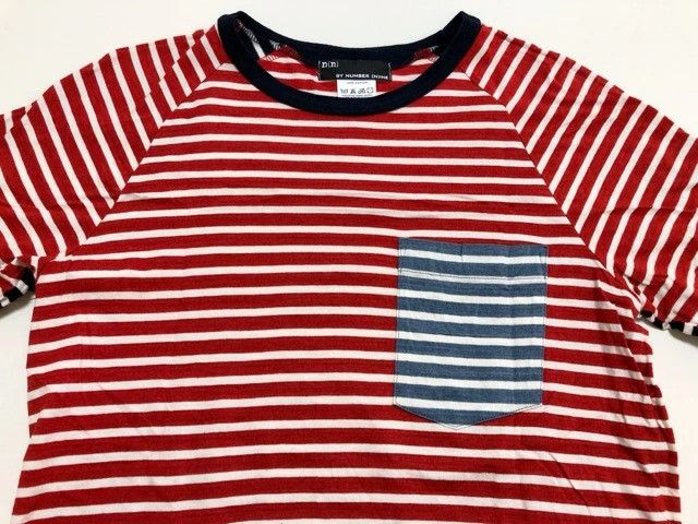 Number (N)ine NUMBER NINE CONTRAST STRIPE POCKET TEE T SHIRT Size US M / EU 48-50 / 2 - 5 Thumbnail