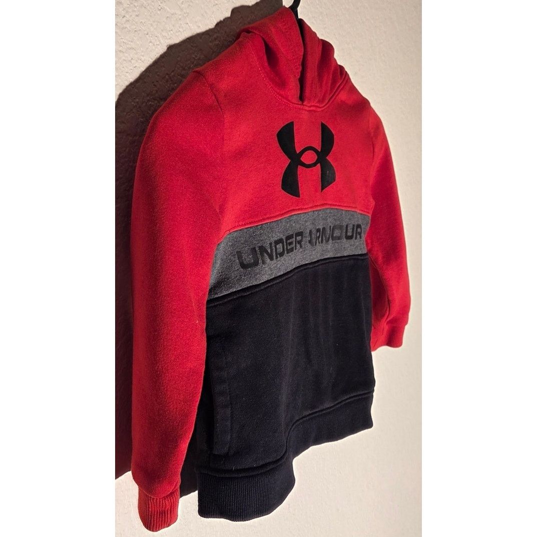 Under Armour Under Armour Red and Black Pullover Hoodie - Kids 3T Size XXS / US 00 / IT 34 - 3 Thumbnail