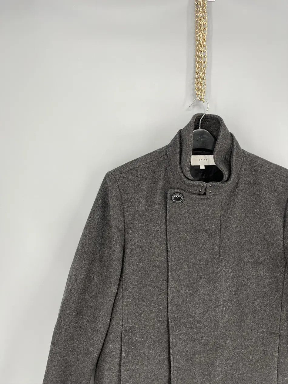 Reiss Reiss gray Wool Blend Double Collar Coat L Size US L / EU 52-54 / 3 - 4 Thumbnail