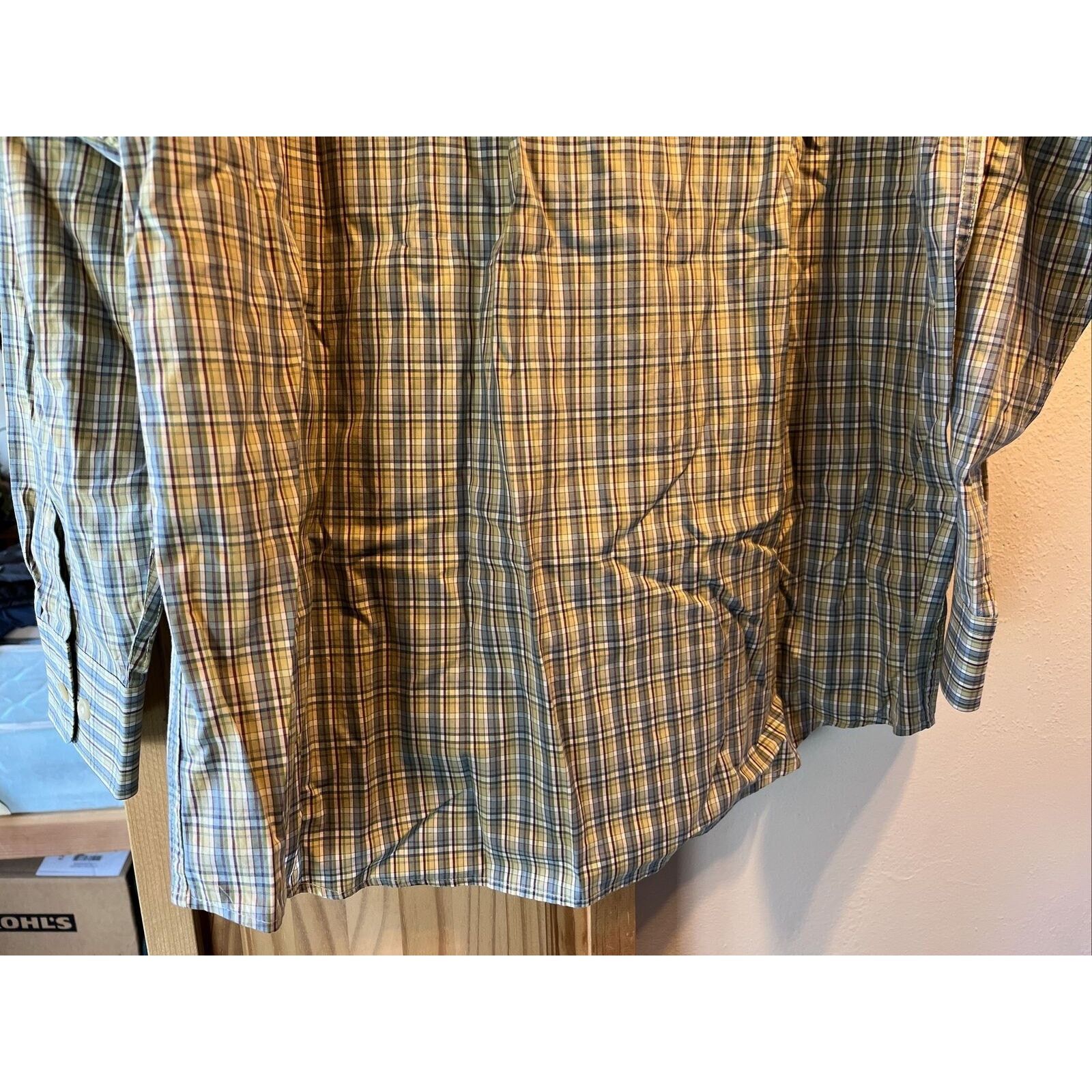 Pendleton Pendleton Men L Green Blue Check Broadway Cloth Cotton Shirt Size US L / EU 52-54 / 3 - 14 Thumbnail