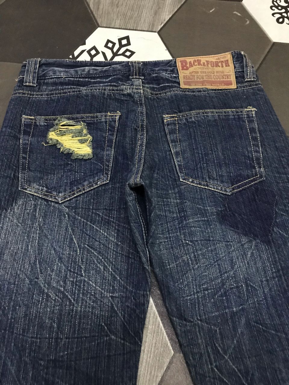 Japanese Brand Japan 🇯🇵 distressed jeans Size 31" - 4 Thumbnail