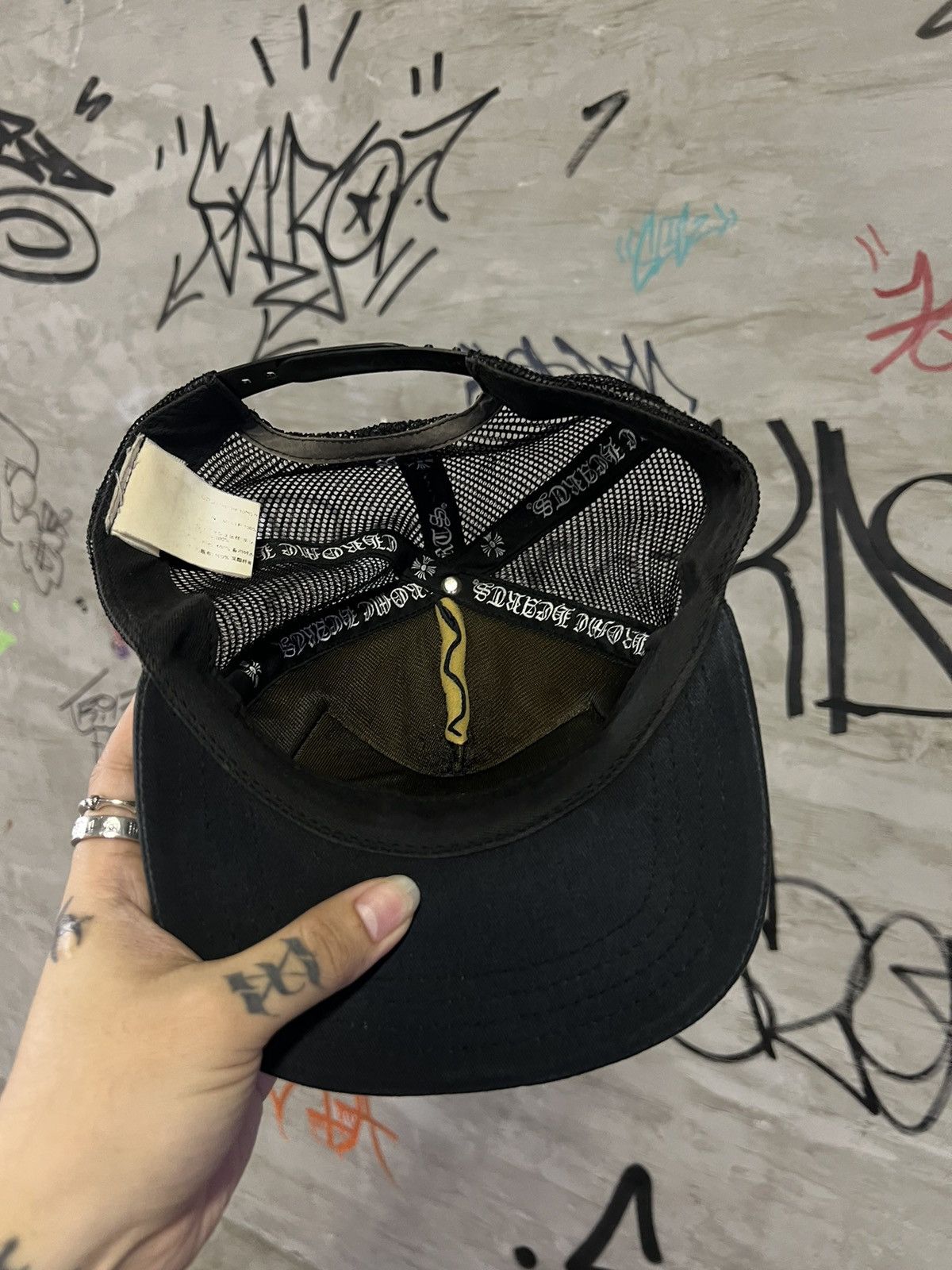 Chrome Hearts Chrome Hearts FUCK Hollywood Trucker Hat Size ONE SIZE - 5 Thumbnail