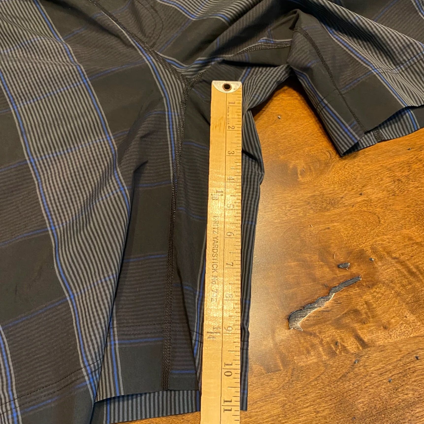 Lululemon Lululemon Shorts Mens Medium Gray Blue Black Workout 10.5" Inseam Regular Multicolor Polyester Blend Sweatpants? Size US 31 - 7 Thumbnail