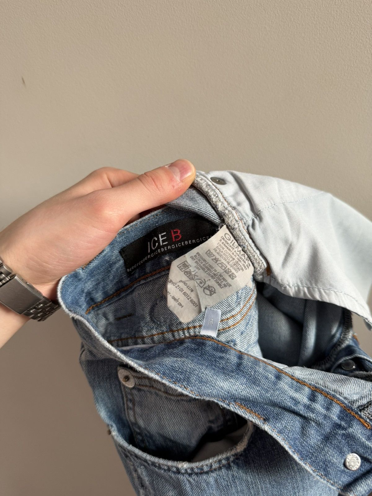 Iceberg Iceberg Ice B Jeans Script Logo Y2K Denim Size US 30 / EU 46 - 8 Thumbnail