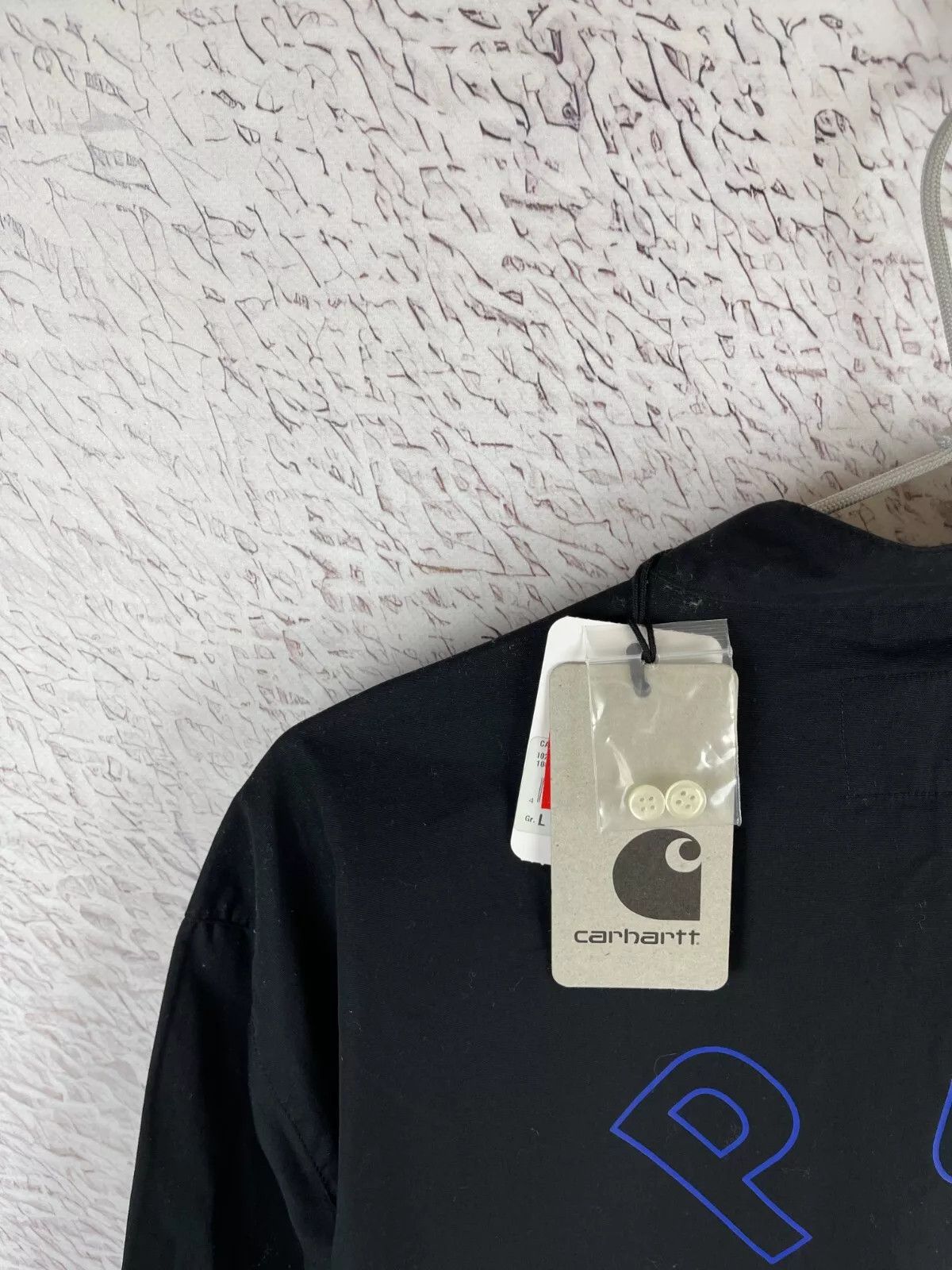 Carhartt Carhartt x Fela LS F.Kuti Half placket shirt colarless logo Size US L / EU 52-54 / 3 - 15 Thumbnail
