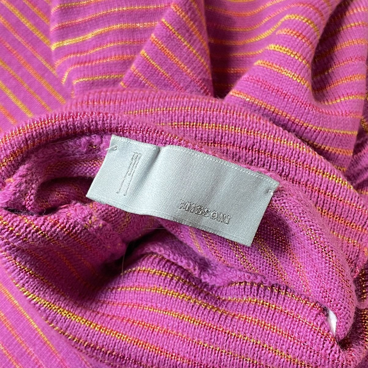 Missoni Missoni Wool&Viscose Zigzag High Neck Y2K Pink Tank Top Size M / US 6-8 / IT 42-44 - 8 Thumbnail