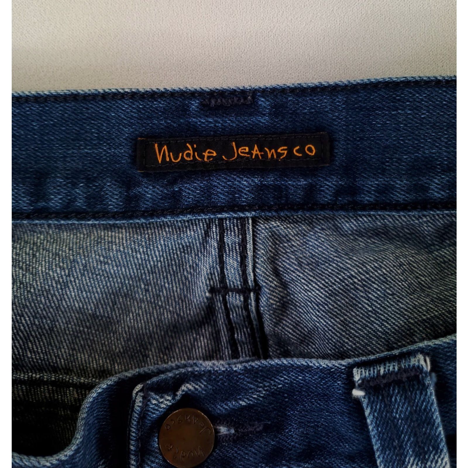Vintage **Nudie Blue Grim Tim Mens Straight Jeans 37** User: Nudie Blue Grim Tim Mens Straight Jeans 37 Size US 37 - 4 Thumbnail