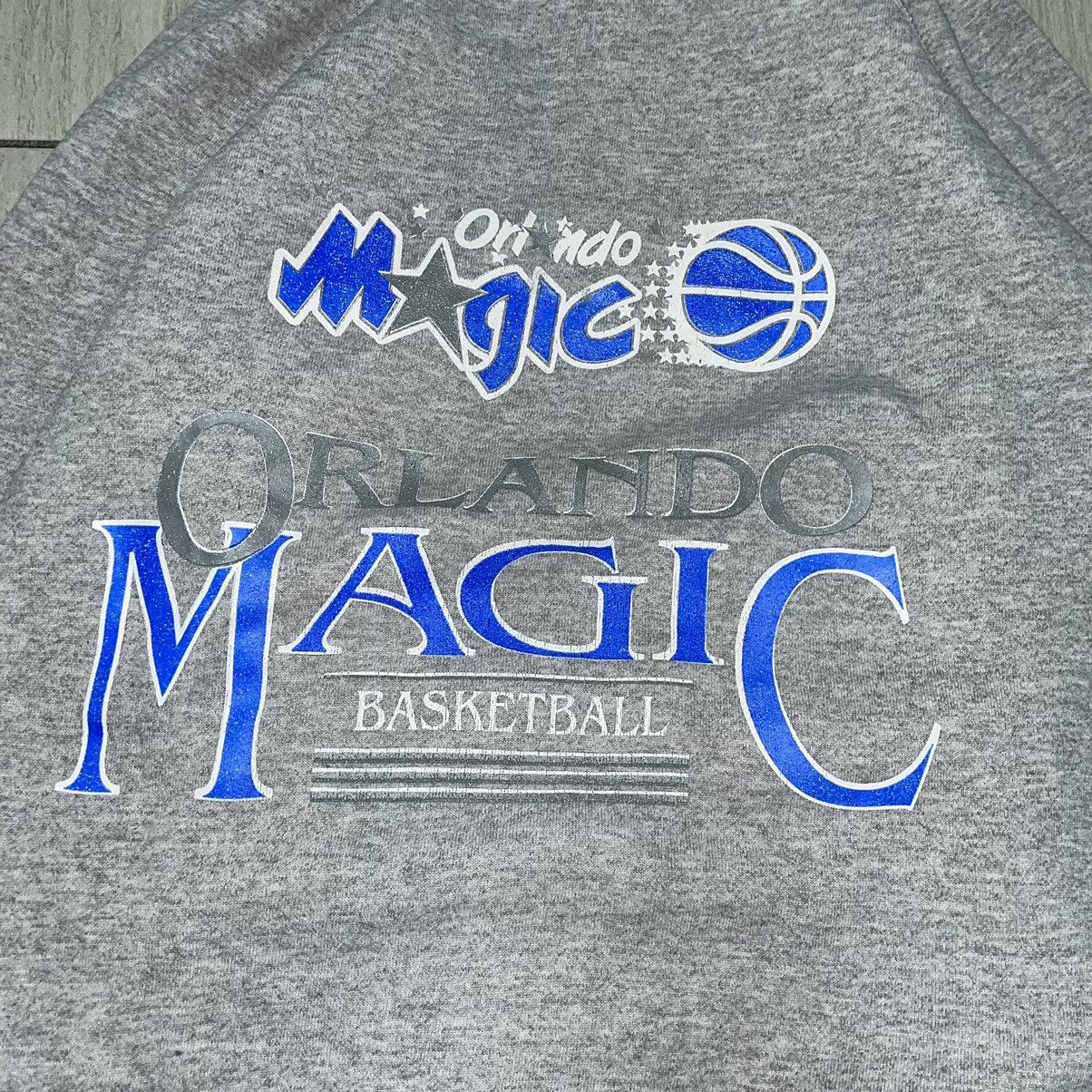 NBA × Vintage Vintage Orlando Magic Hanes Raglin Hoodie Size US L / EU 52-54 / 3 - 2 Thumbnail