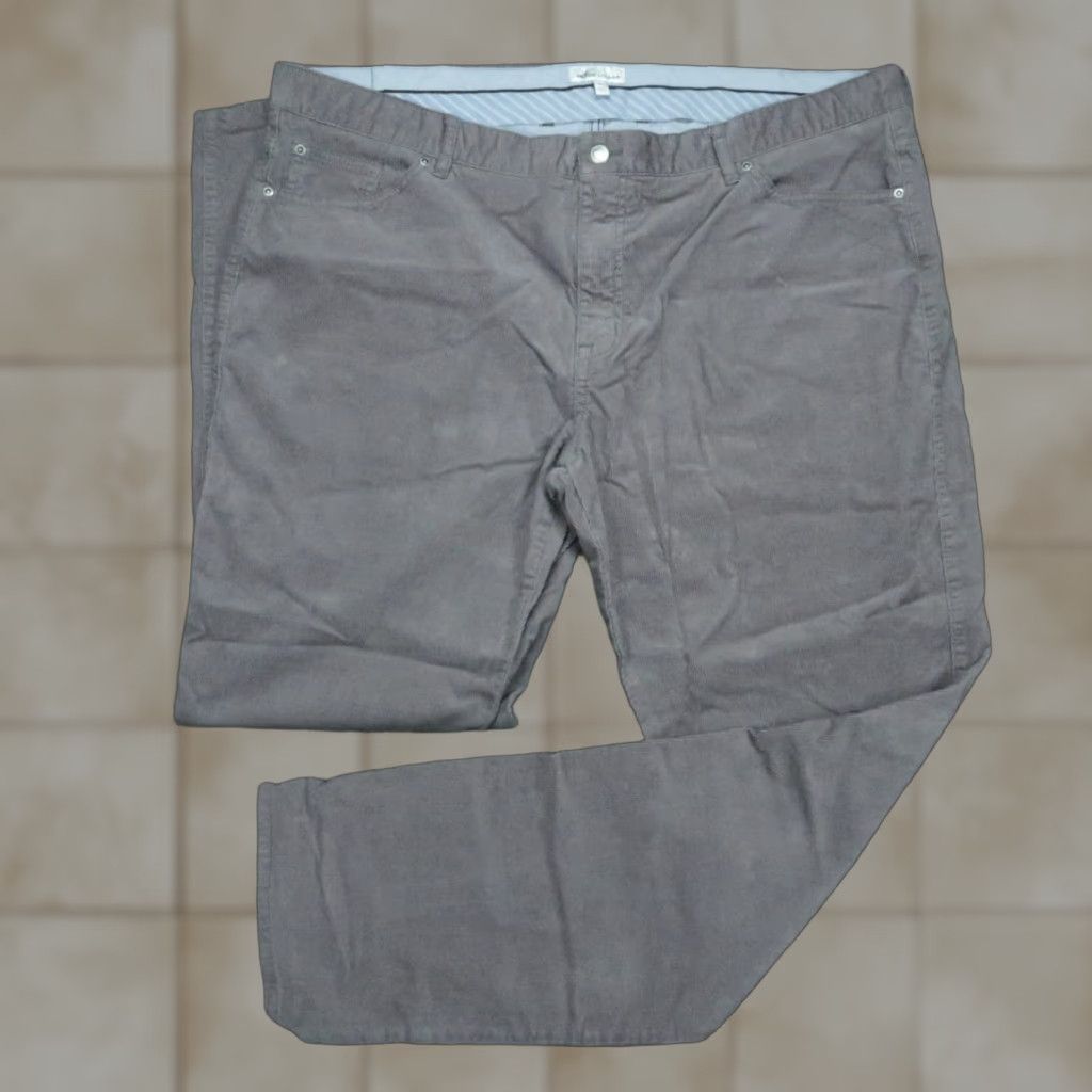 Peter Millar Peter Millar Pants 44x33 Gray Superior Soft Corduroy 5 Pocket Chino Mens Size US 44 / EU 60 - 1 Thumbnail