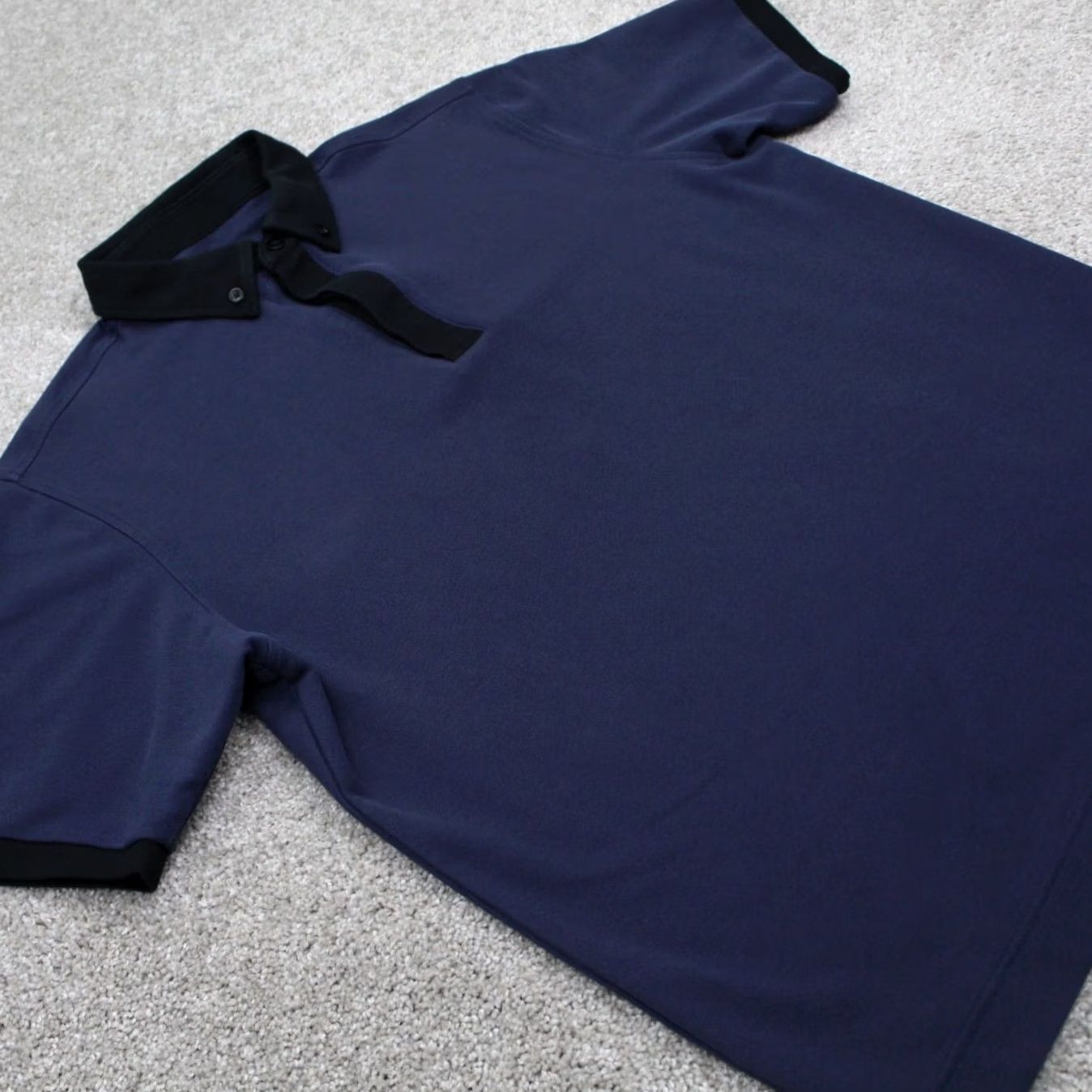 Vintage Deolax Polo Shirt Mens XL Blue/Black Collared Cotton/Poly S/S Pullover Size US XL / EU 56 / 4 - 6 Thumbnail