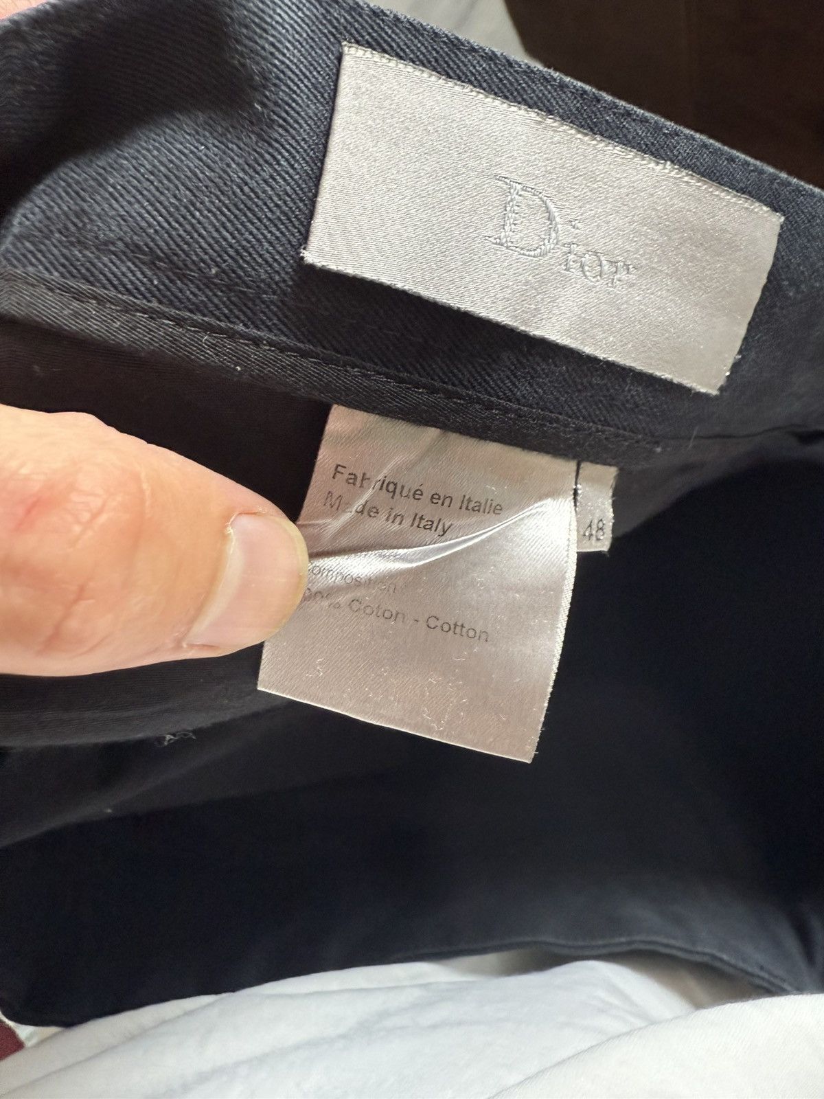 Dior Dior Homme Navy Cotton Trousers Size US 32 / EU 48 - 8 Thumbnail