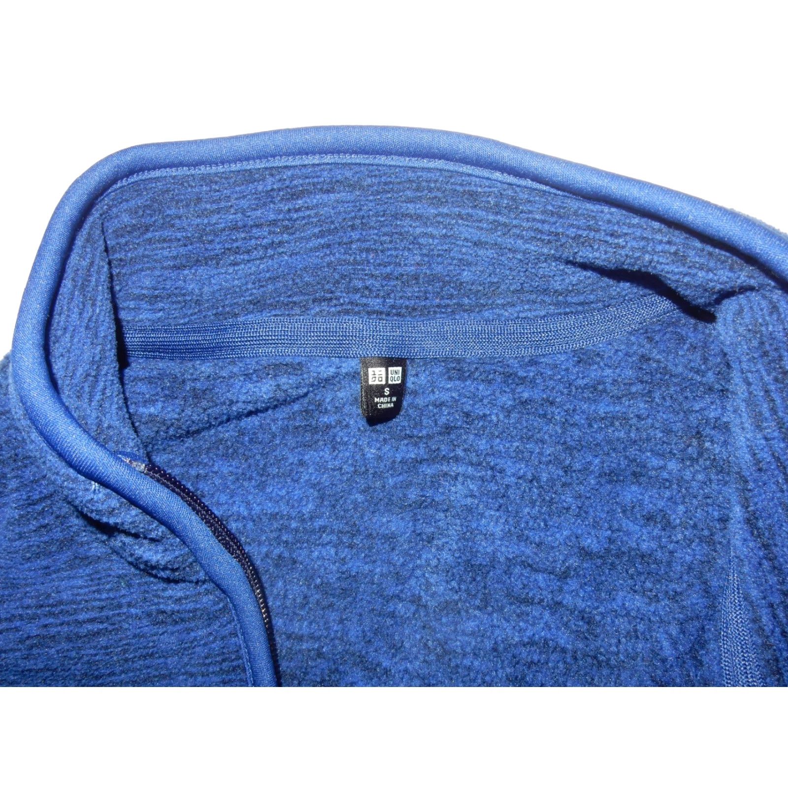 Uniqlo VINTAGE Uniqlo Men's Fleece Bomber Jacket Size S Blue Autumn 90s Outerwear Size US S / EU 44-46 / 1 - 5 Thumbnail