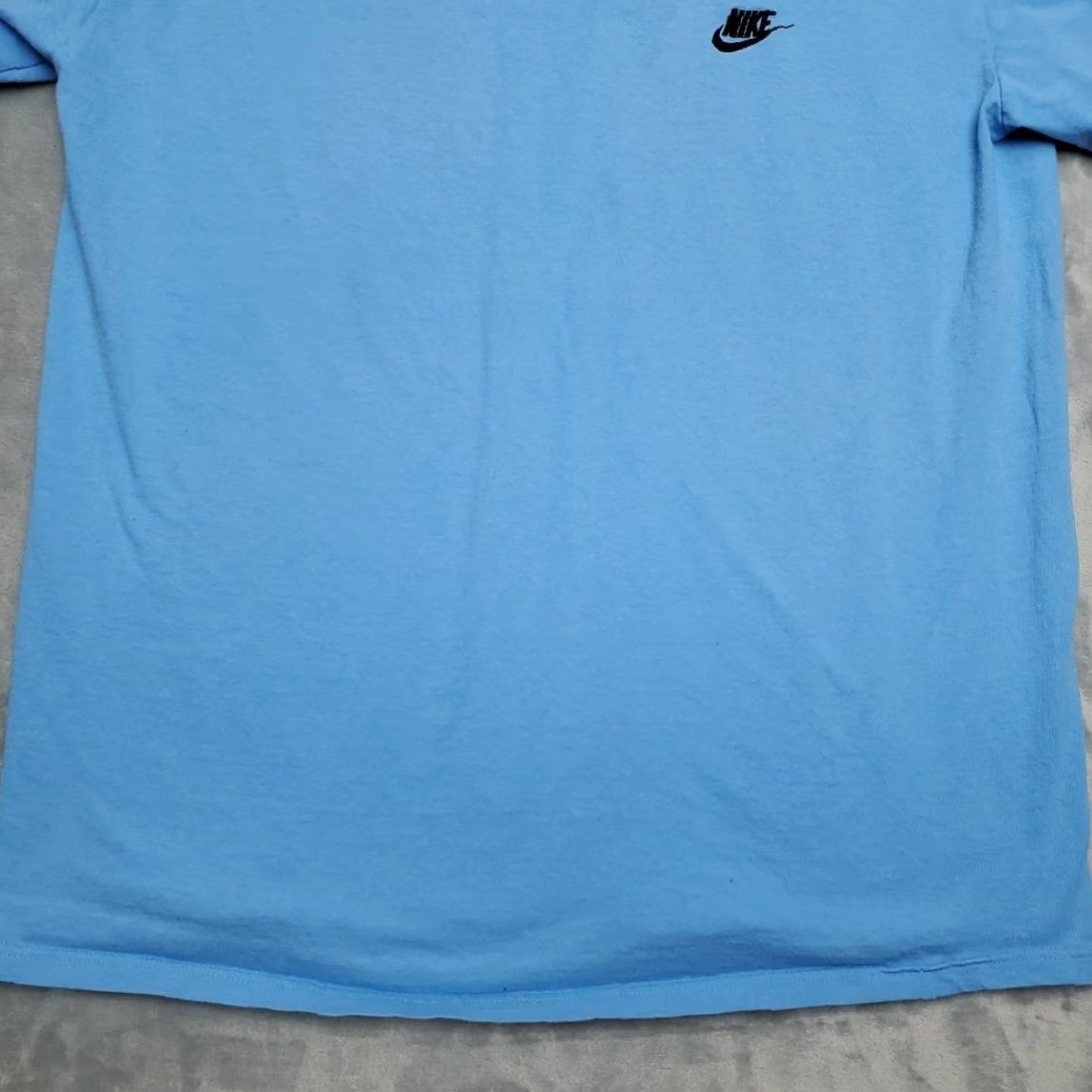 Nike VTG Nike Shirt Mens XL Blue Swoosh Logo Crewneck Tee Classic Casual Athletic Y2K Size US XL / EU 56 / 4 - 2 Thumbnail